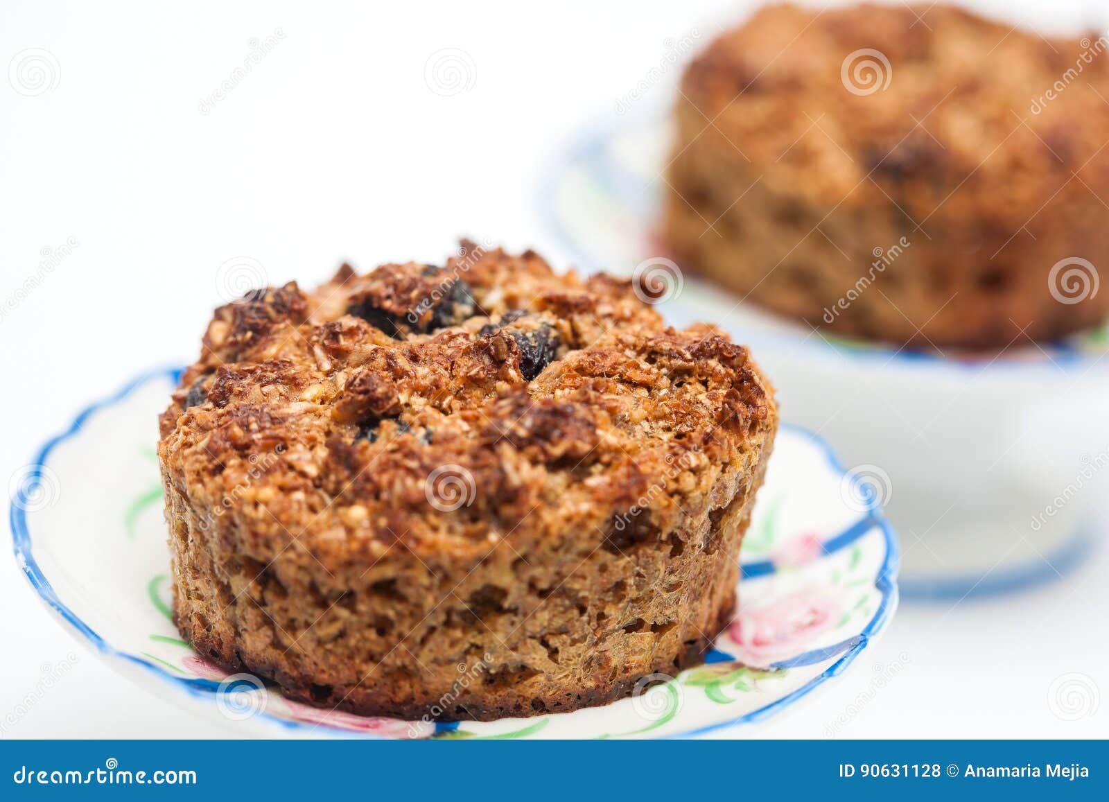 Just Baked Integral Wheat Bran Muffins Stock Photo Image of white
