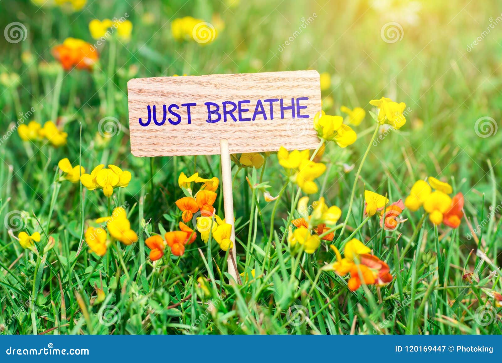 just breathe signboard