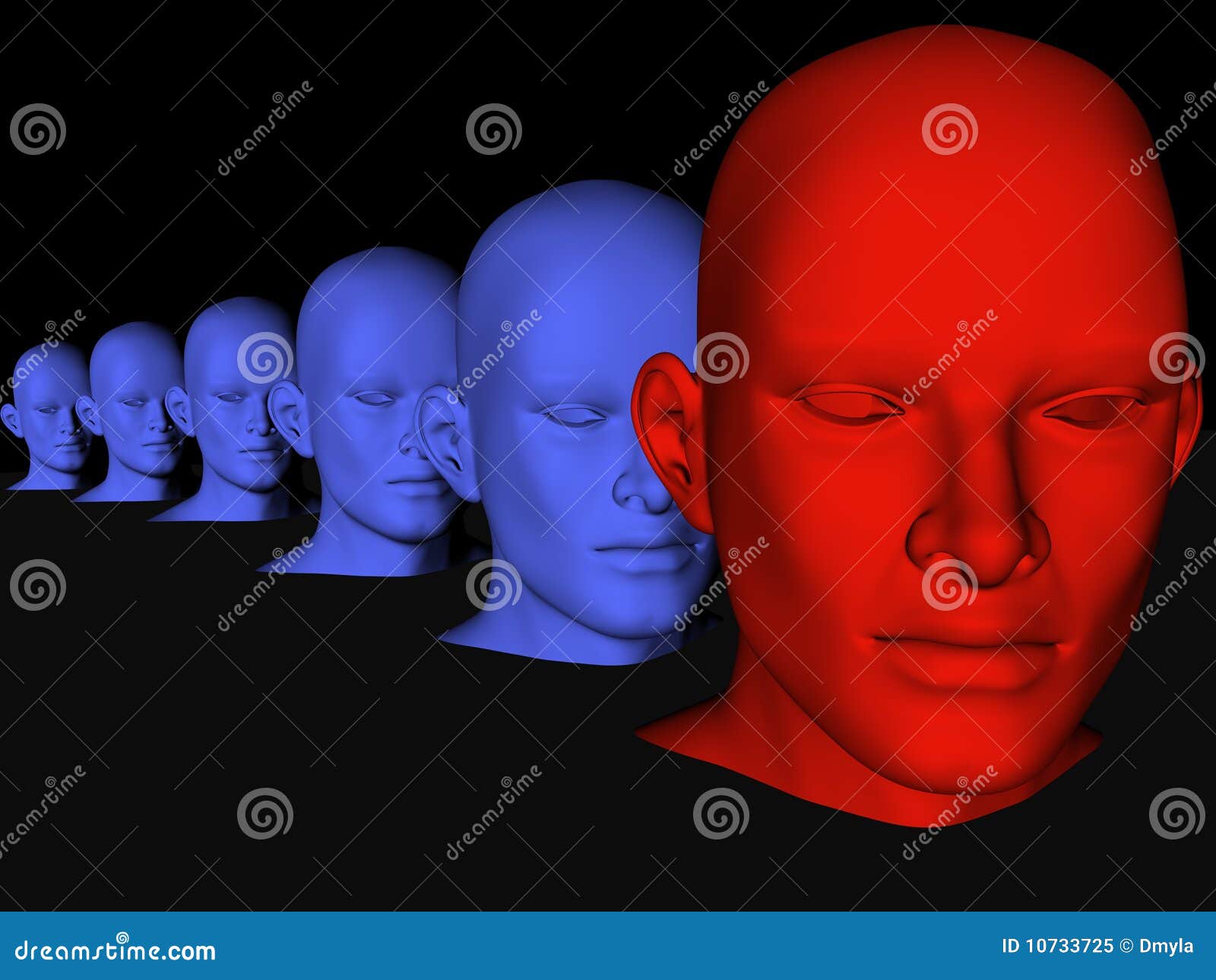 Just different stock illustration. Illustration of head 10733725