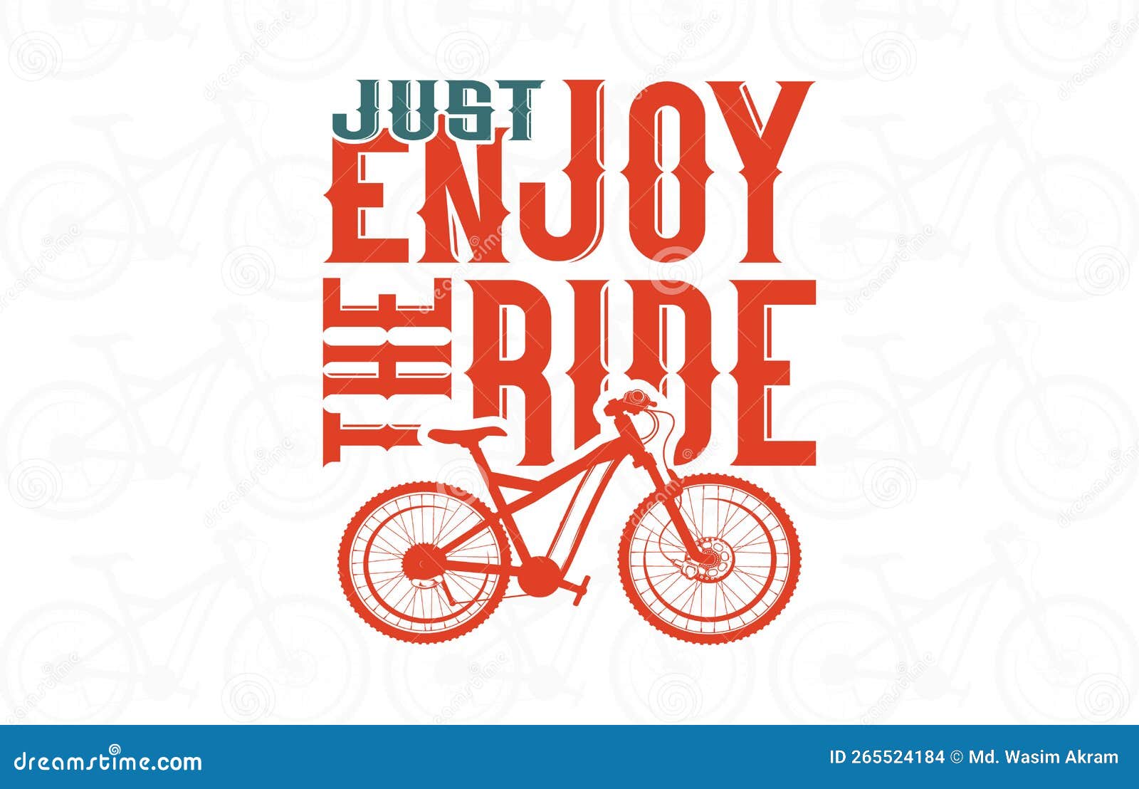 Just Enjoy The Ride T Shirt Design Stock Vector Illustration Of Bike 41-motorcycle-riding-quotes-sayings-bahs