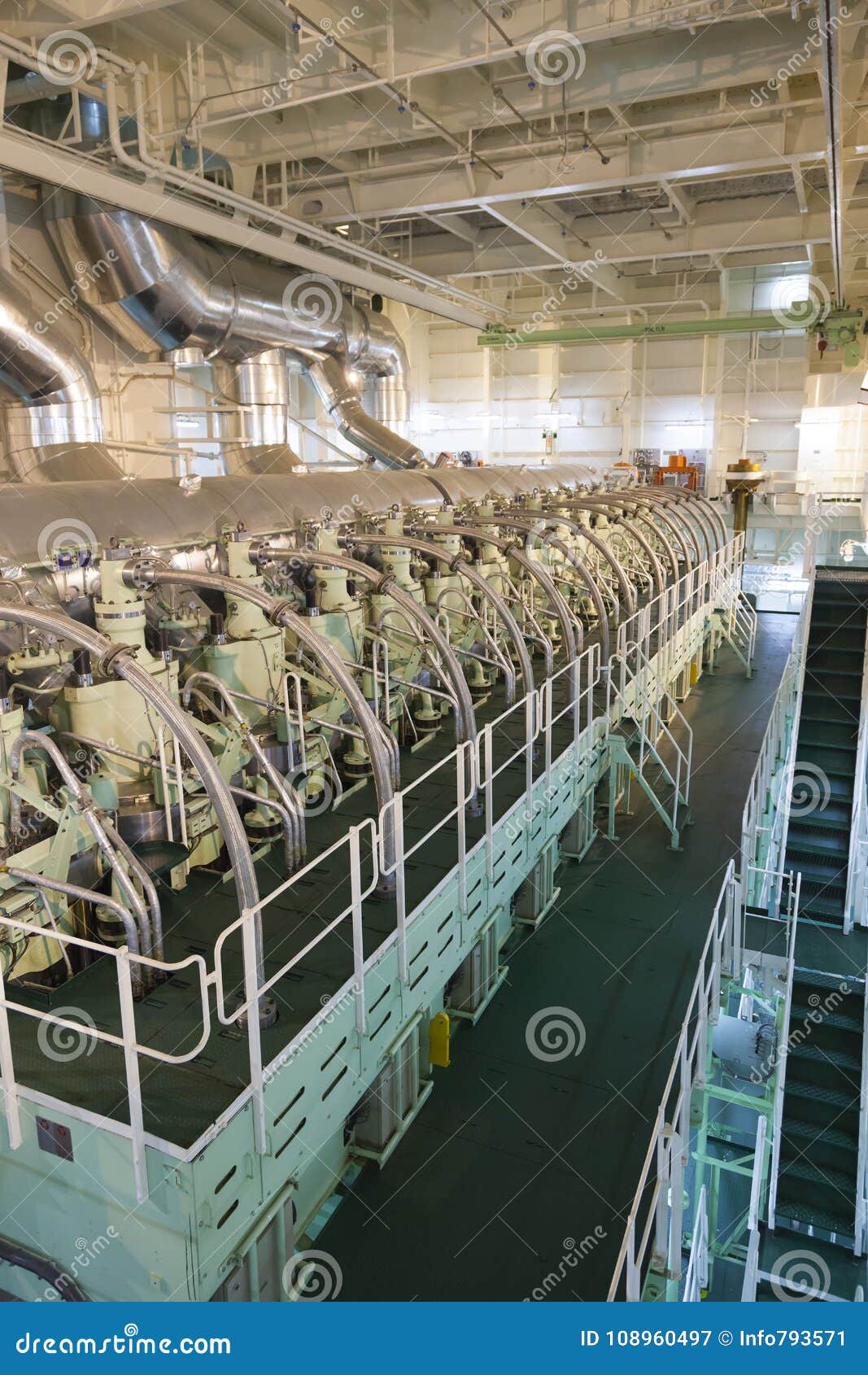 just a little part of the main engine of a very big cargoship