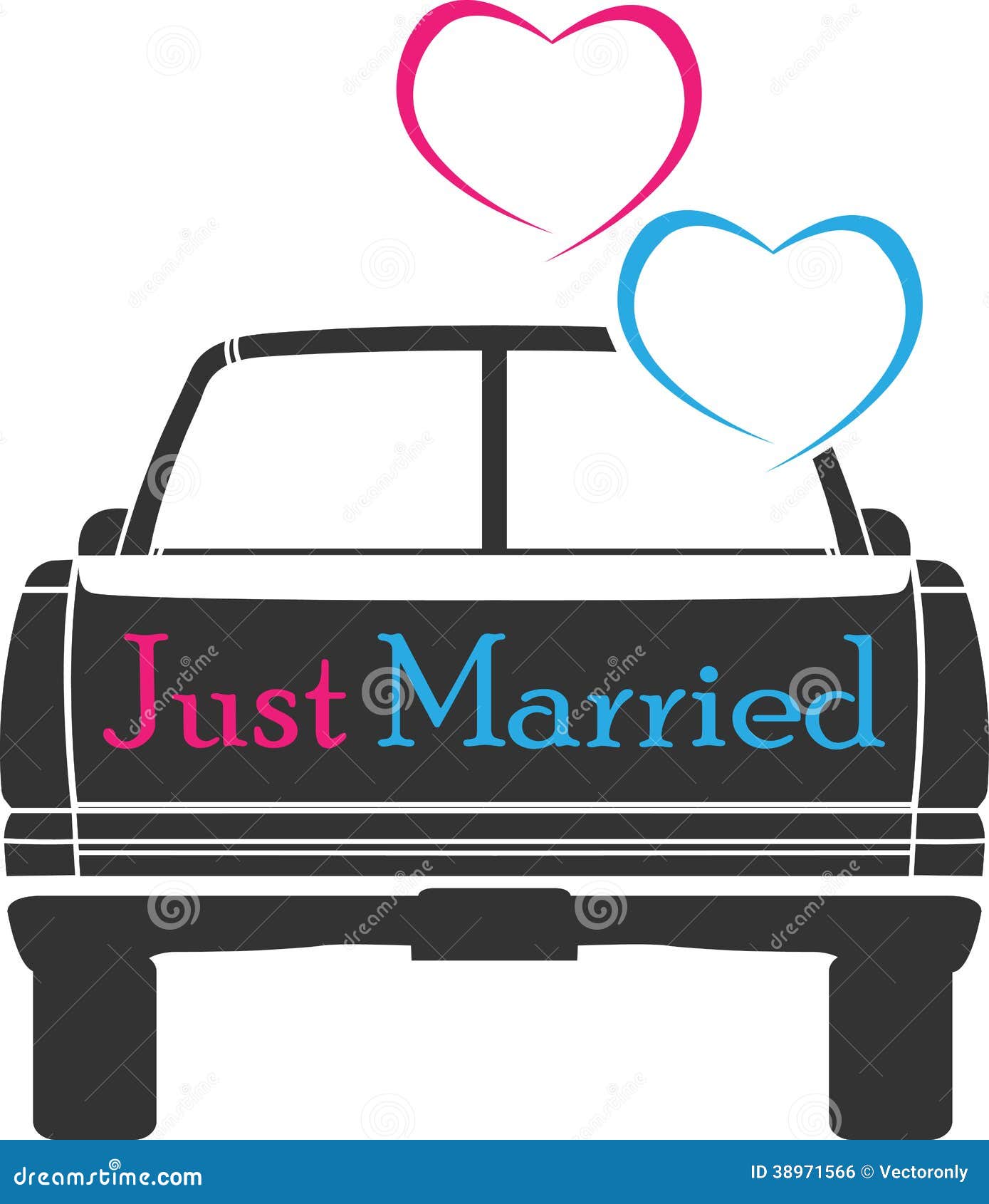 clipart just married car - photo #32