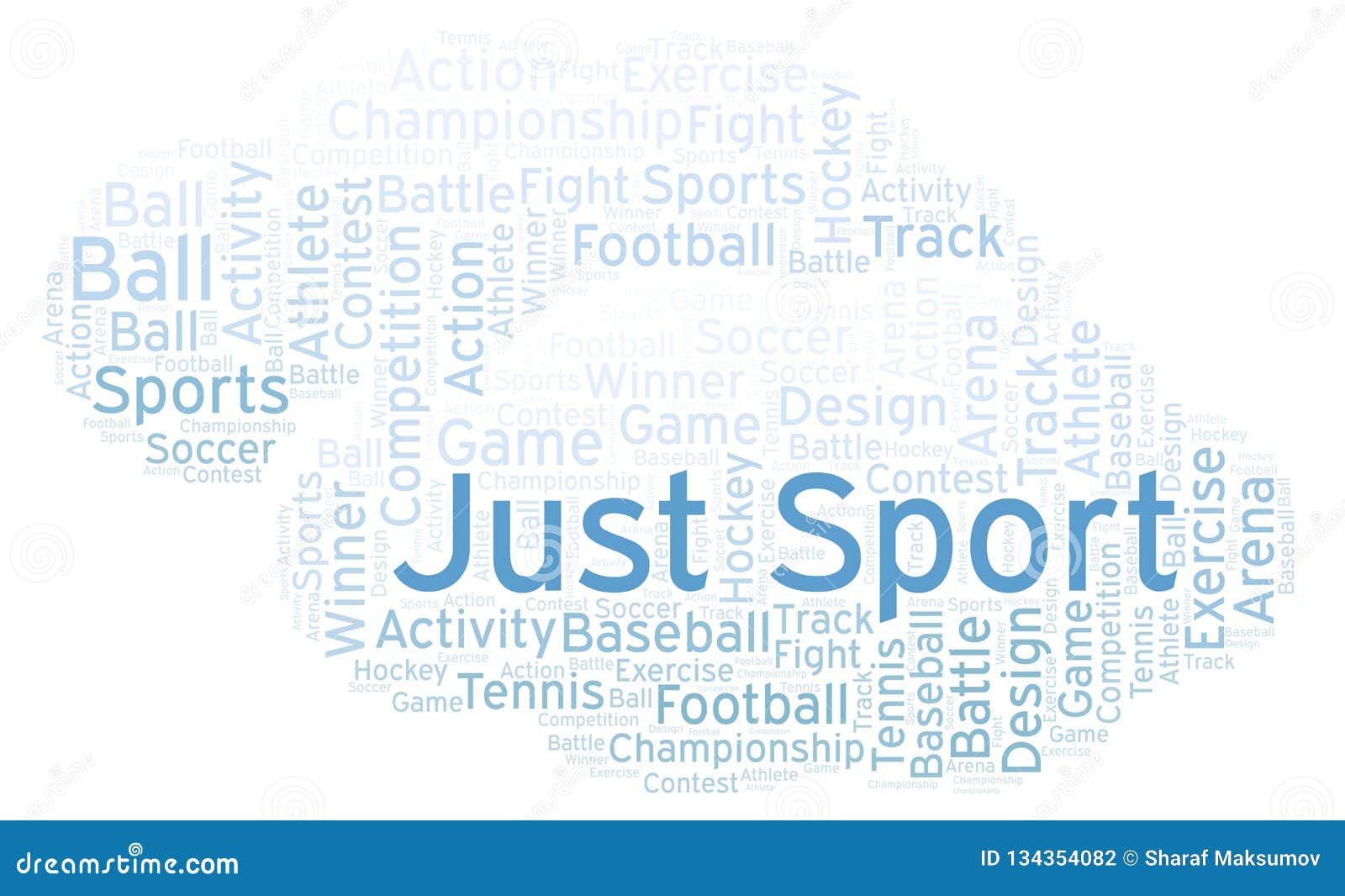 Sport Word cloud. Предложение на слово спорт