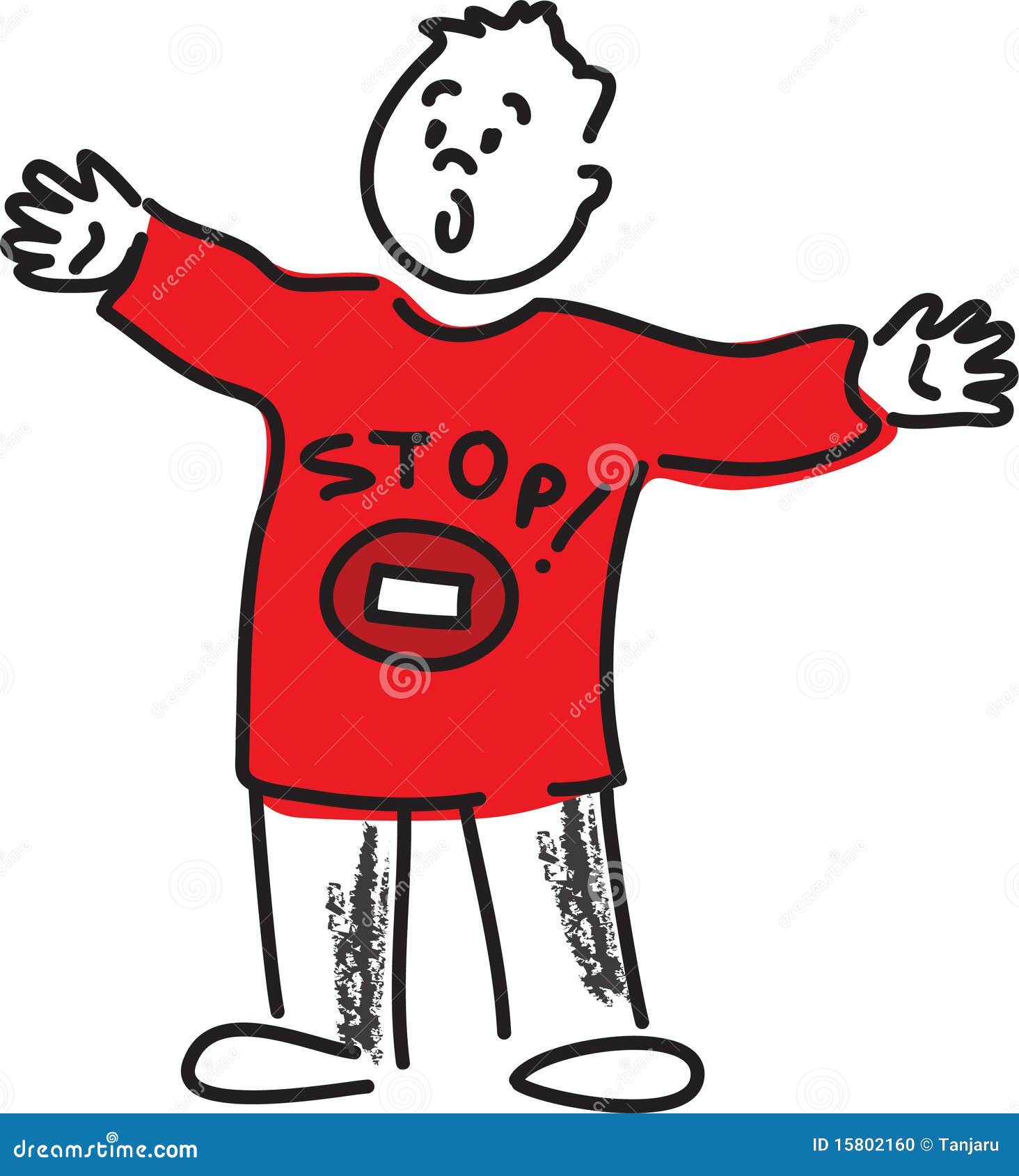 Just stop it stock vector. Illustration of hand, face 15802160