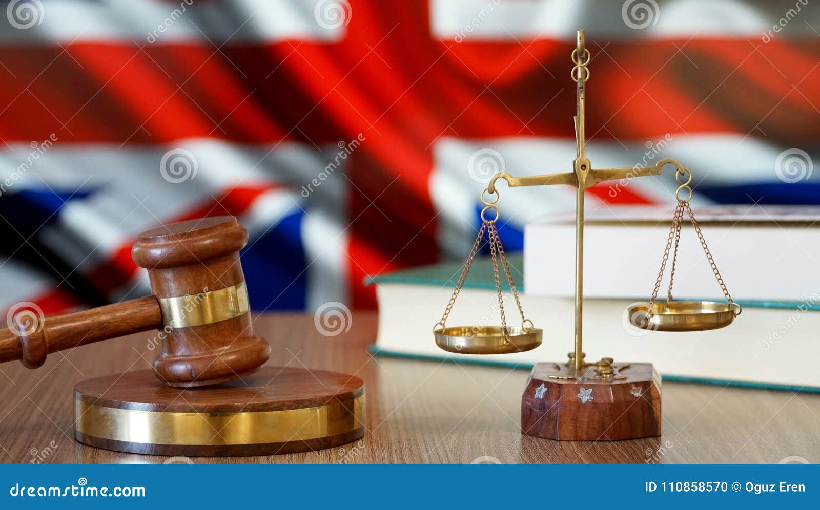 Justice for Britain Laws in British Court Stock Photo Image of book