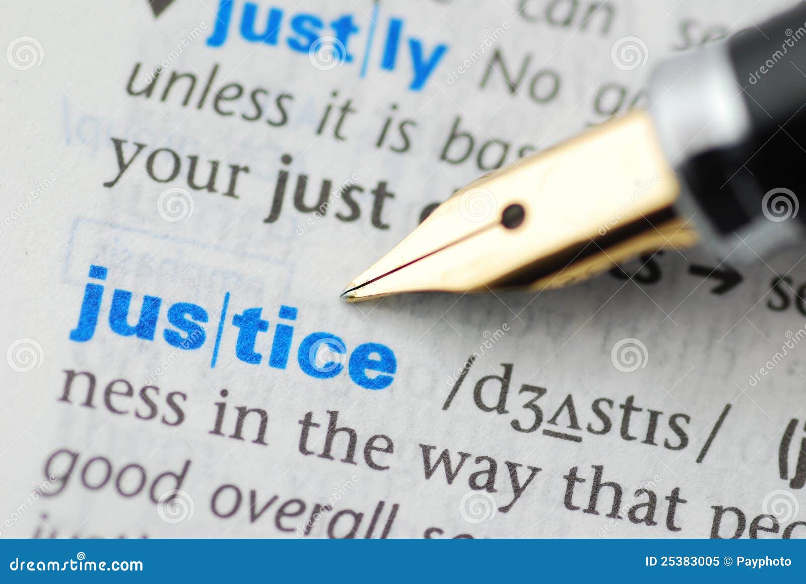 Justice Dictionary Series Stock Image Image of macro, definition