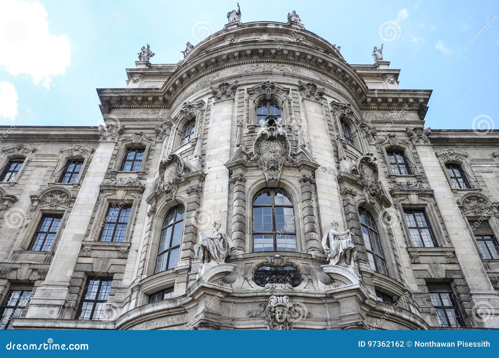 The Justizpalast Munich, Palace of Justice, Germany Stock Photo Image