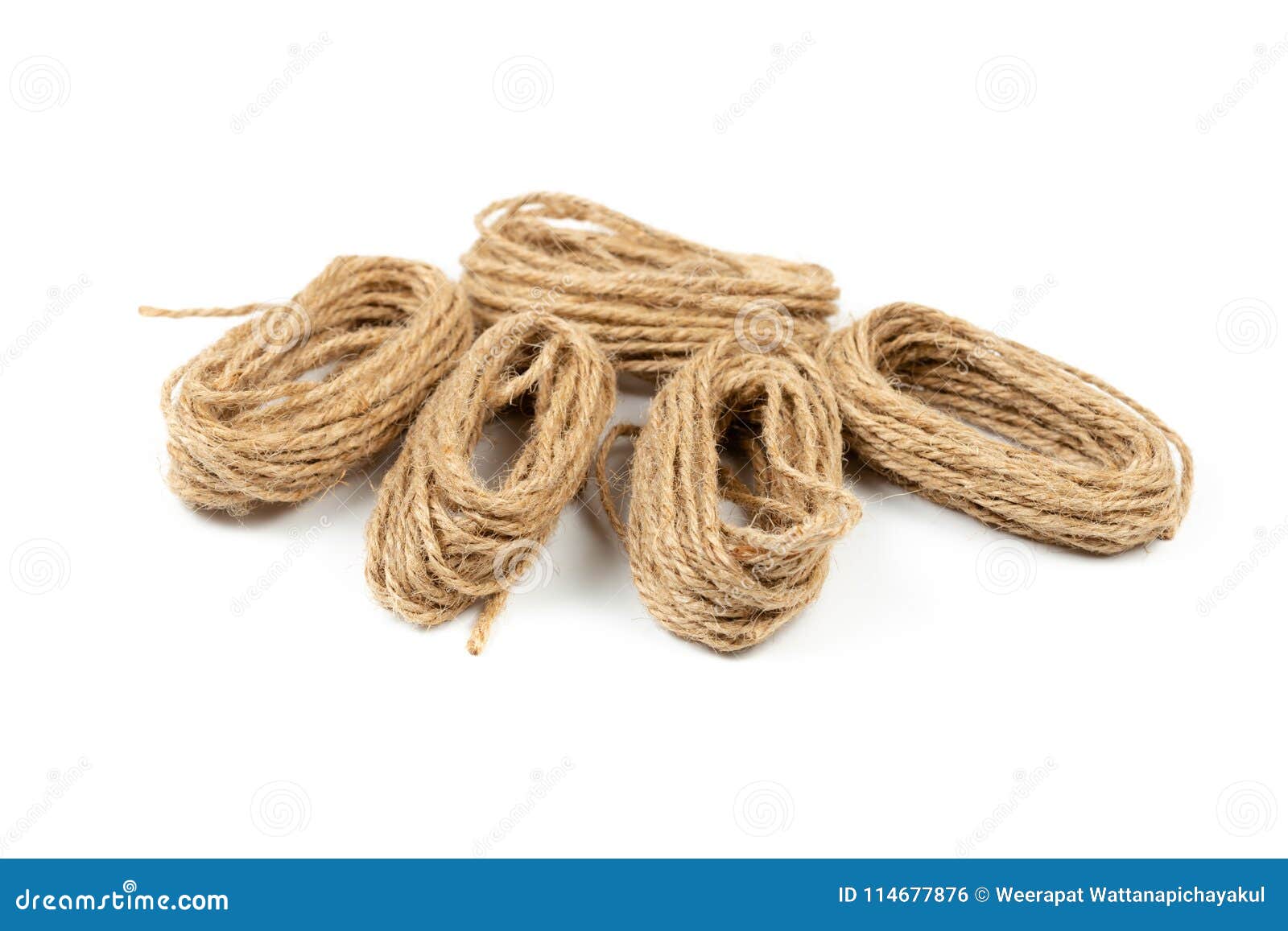 Jute Rope Twine stock photo. Image of natural, stationery - 114677876