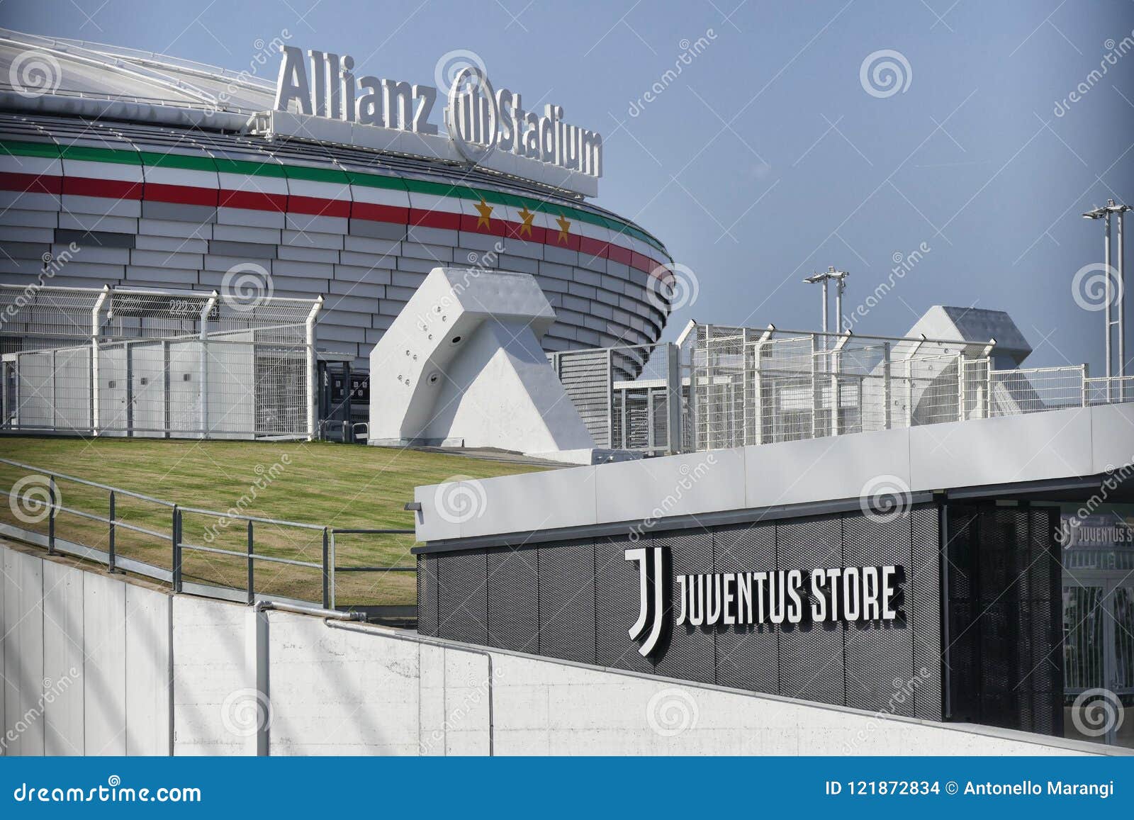 Juventus Fc Stadium Sponsored By Allianz Editorial Stock
