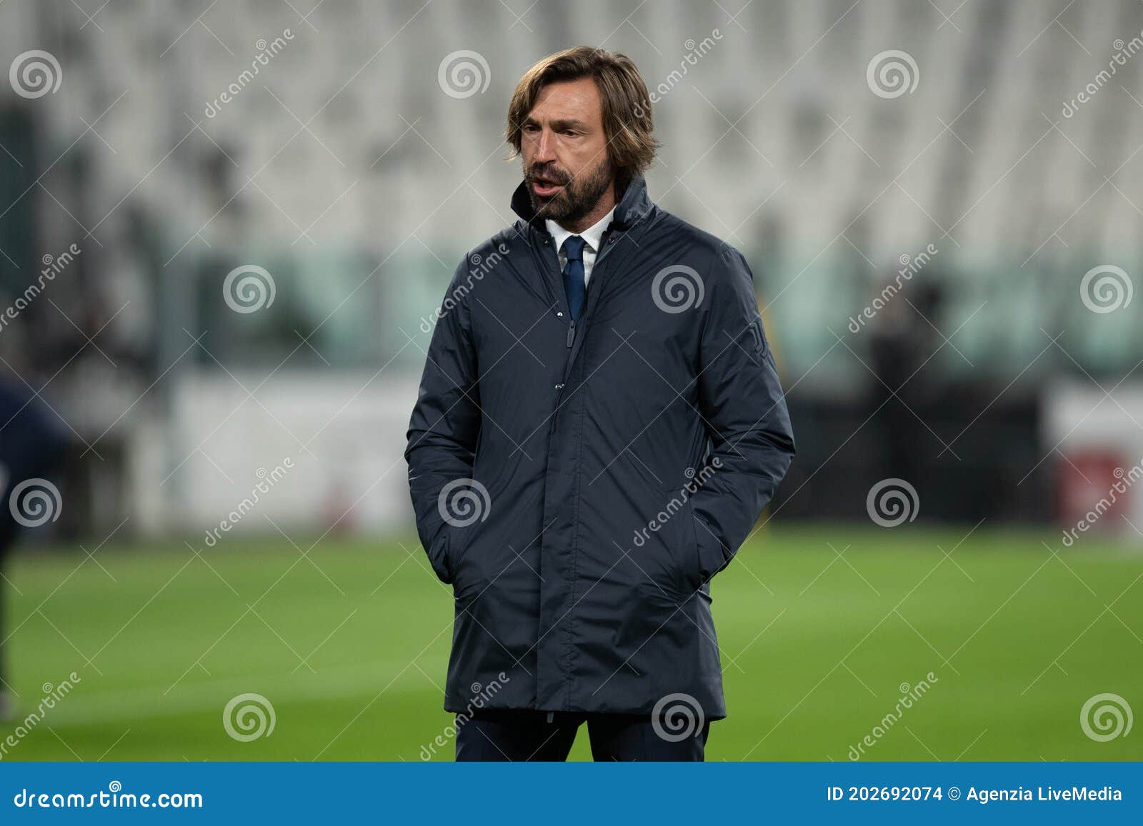 Genoas Head Coach Cesare Prandelli Gestures Editorial Stock Photo