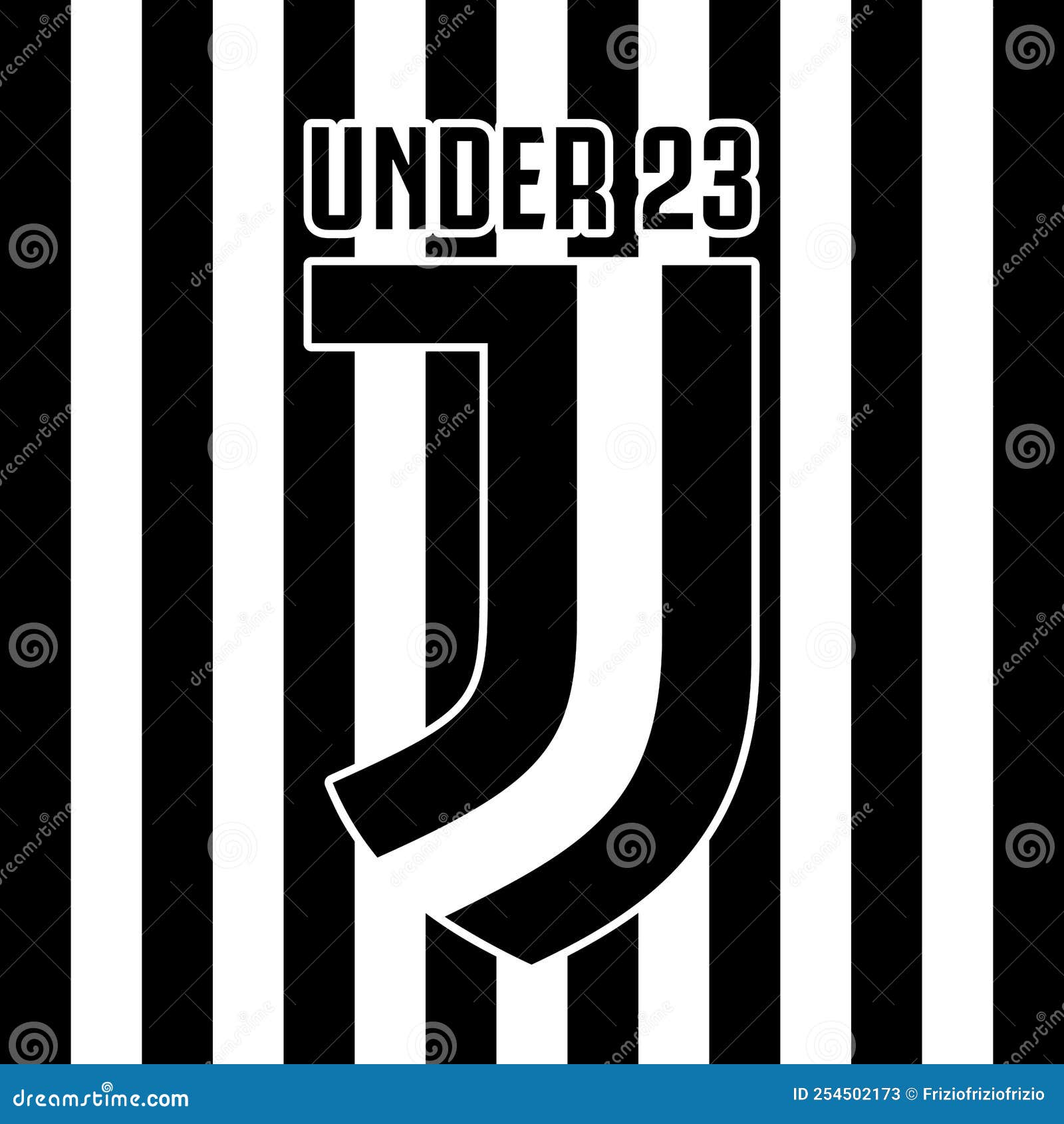 Juventus Sotto Il Logo Di 23 Sport Team Sull'illustrazione Vettoriale Della  Bandiera Fotografia Stock Editoriale - Illustrazione di nero, ragazzi:  254502173