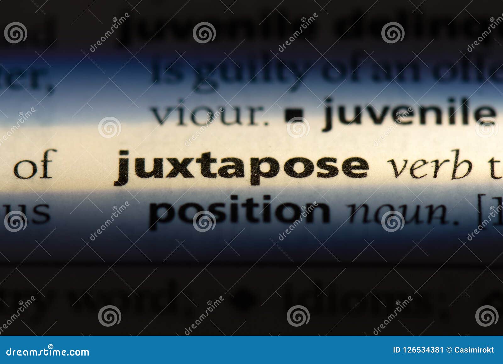 Juxtapose stock image. Image of macro, closeup, paper 126534381