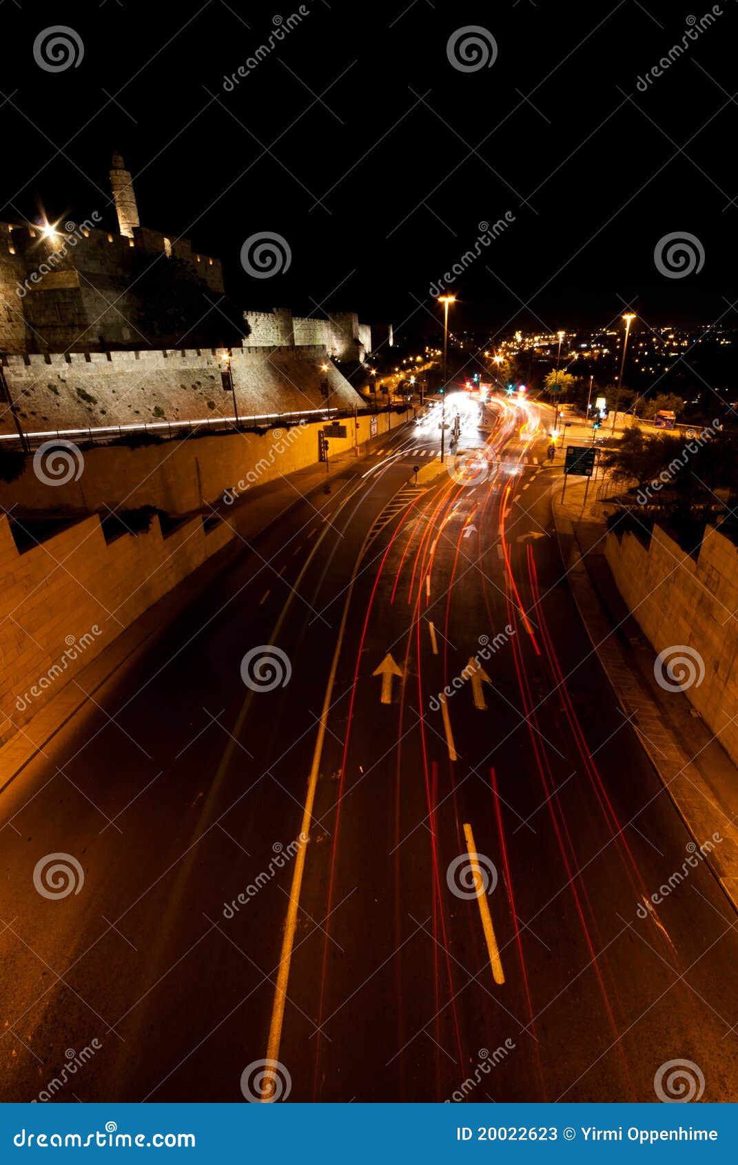 Jérusalem, Nightshot. Jérusalem, nuit, vieux sity