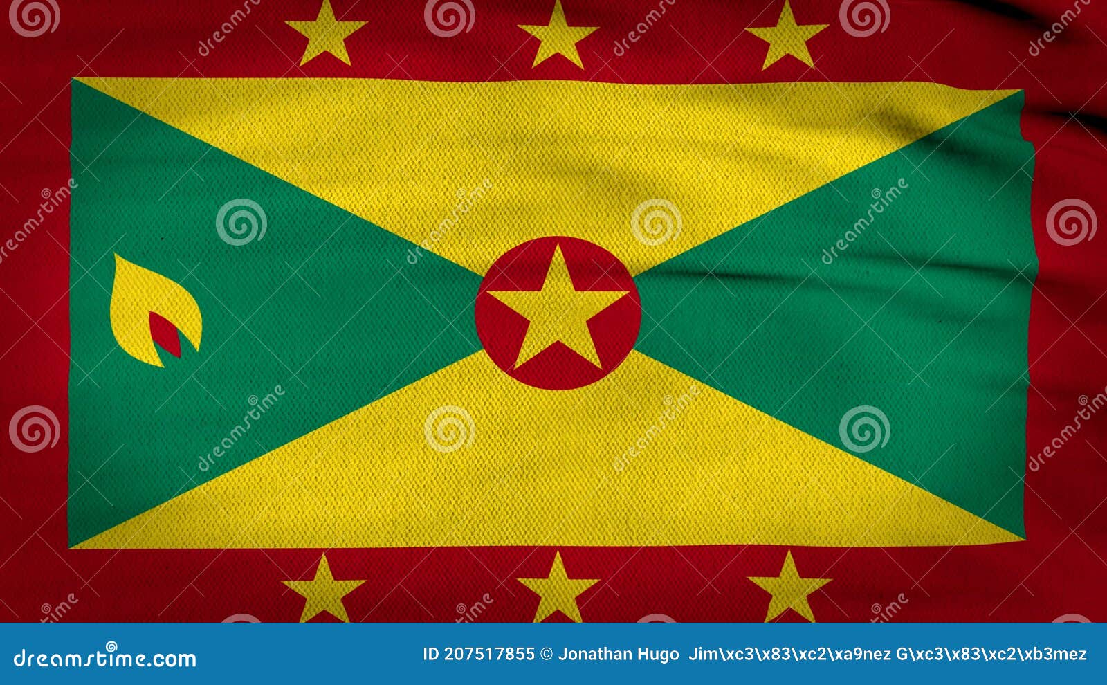 Lá cờ Grenada là một biểu tượng đặc trưng của đất nước miền nhiệt đới này. Với màu đỏ tươi sáng và hình ảnh cây bách hợp, lá cờ này sẽ thật sự làm nổi bật bất kỳ tài liệu hoặc bài viết của bạn.