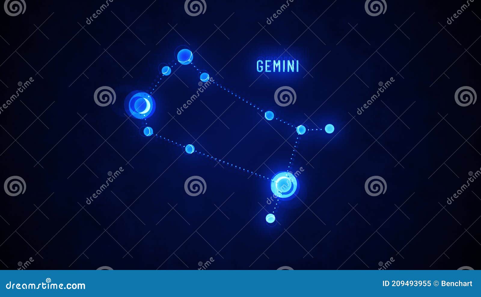 Gemini Zodiac Signs Constellations Background Stock Video - Video of fate,  horoscope: 209493955
