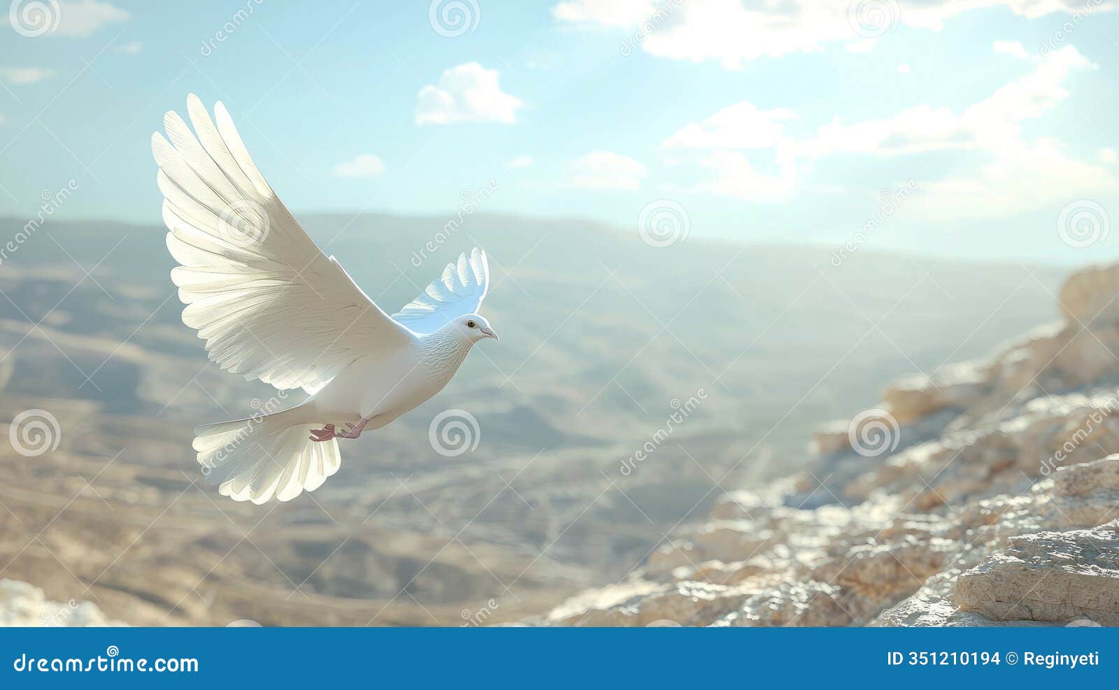 8k 3d render dove over palestineisrael conflict zone peace