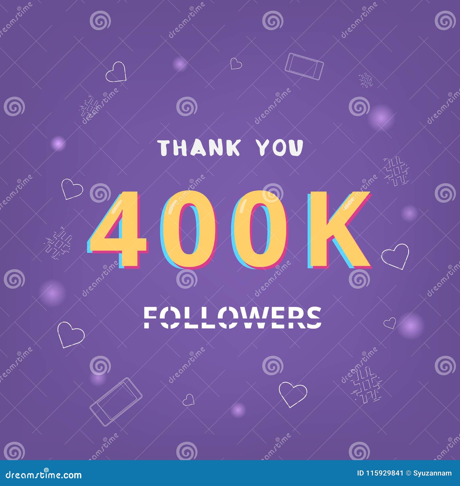 Download 2,800 Followers Thank You Stock Illustrations, Vectors & Clipa...