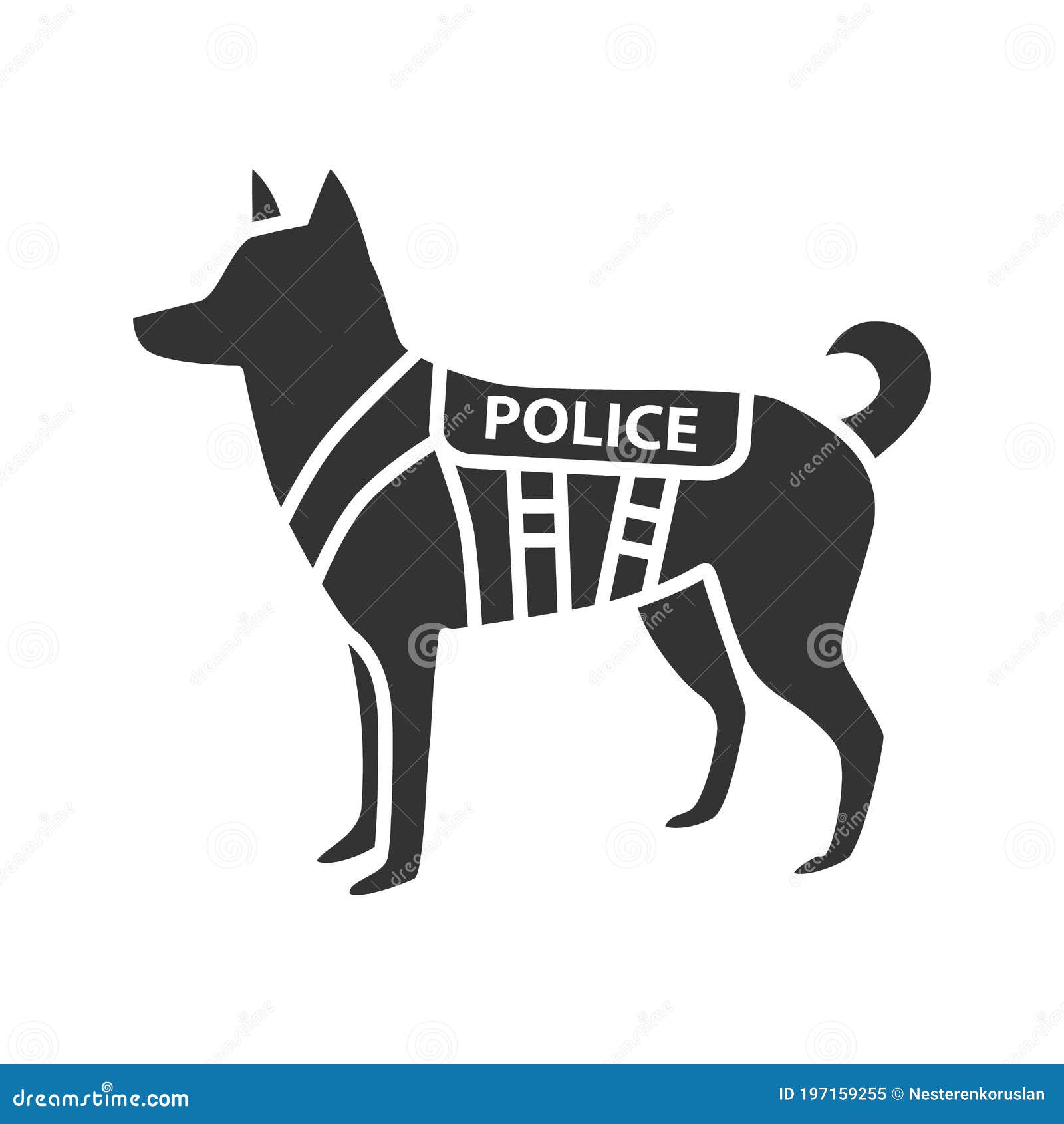 images Canine Police Dog Drawing dreamstime com
