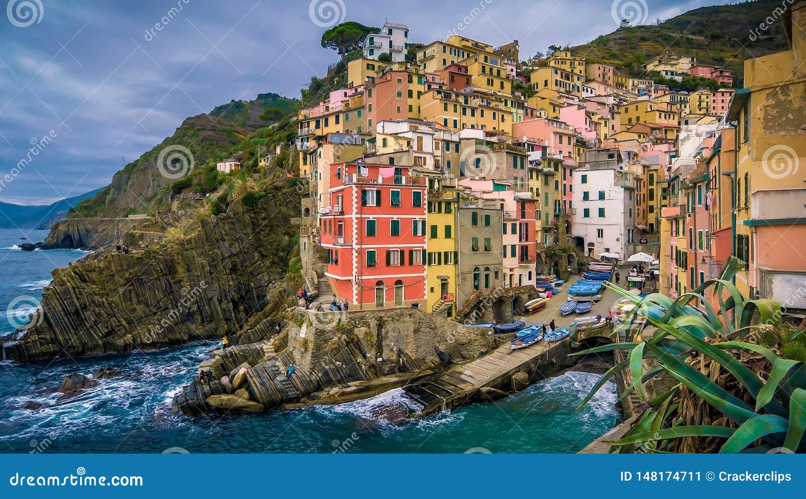 ring Stat input K?sten-Dorf Von Manarola in Cinque Terre, La Spezia, Italien Stockbild -  Bild von gebäude, panorama: 148174711
