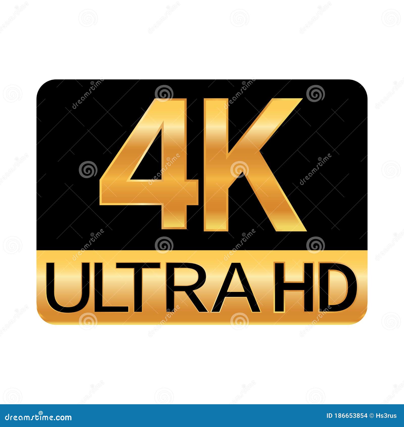 4k ultra hd resolution icon for web and mobile