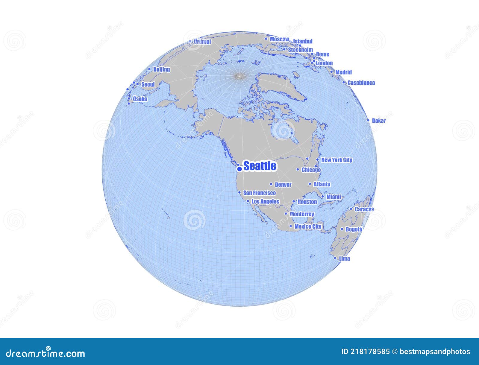Kaart Met De Verenigde Staten Van Amerika Op De Wereldkaart. Stock  Illustratie - Illustration Of Land, Aansluting: 218178585