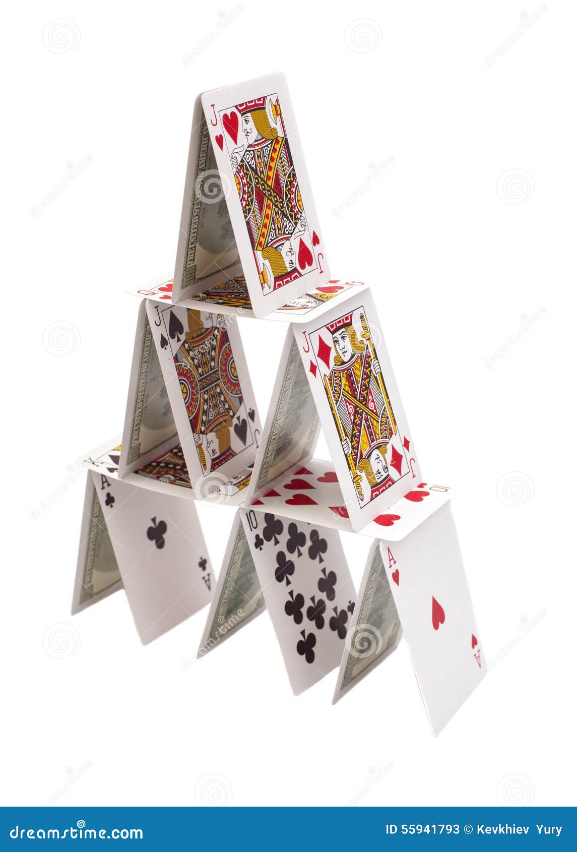 Kaartenhuis Stock Afbeelding. Image Of Huizen, Spelen - 55941793
