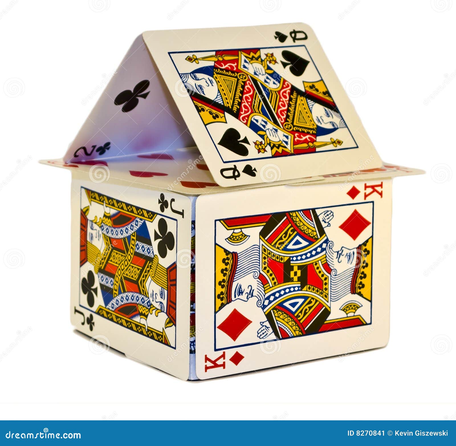 Kaartenhuis Stock Afbeelding. Image Of Schoppen, Kaarten - 8270841