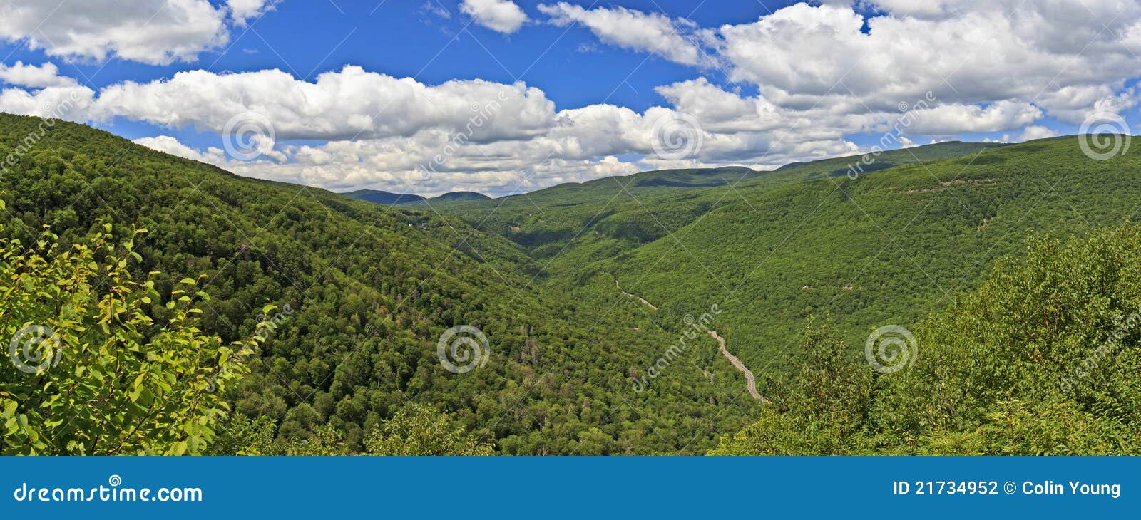 Kaaterskill Clove Panorama stock photo. Image of palenville 21734952