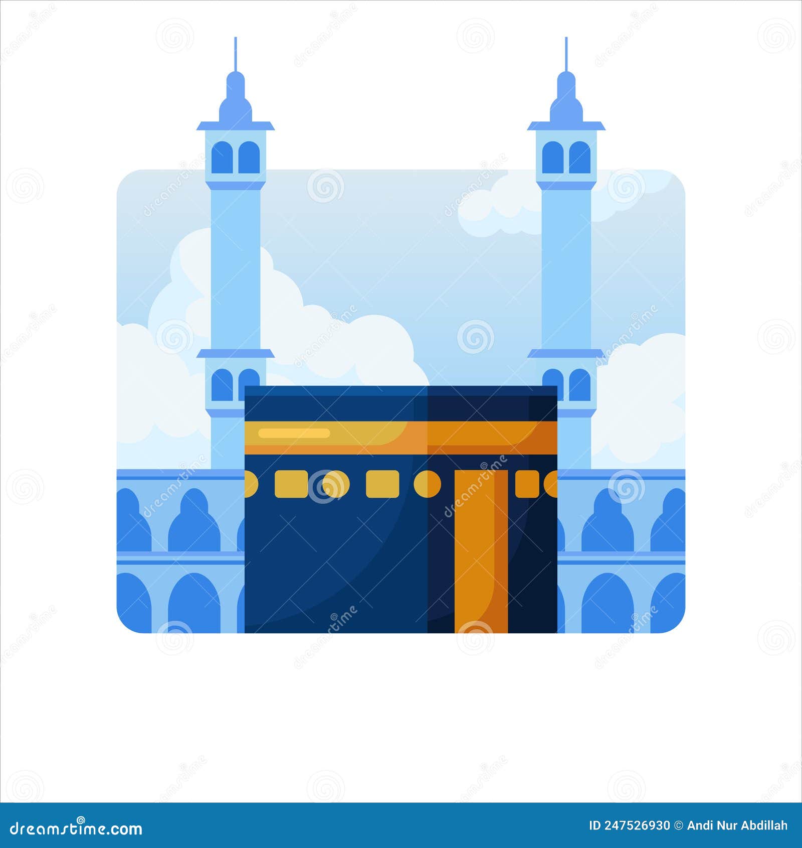 kabaa building for hajj pilgrimage islamic pray islamic religion  concept