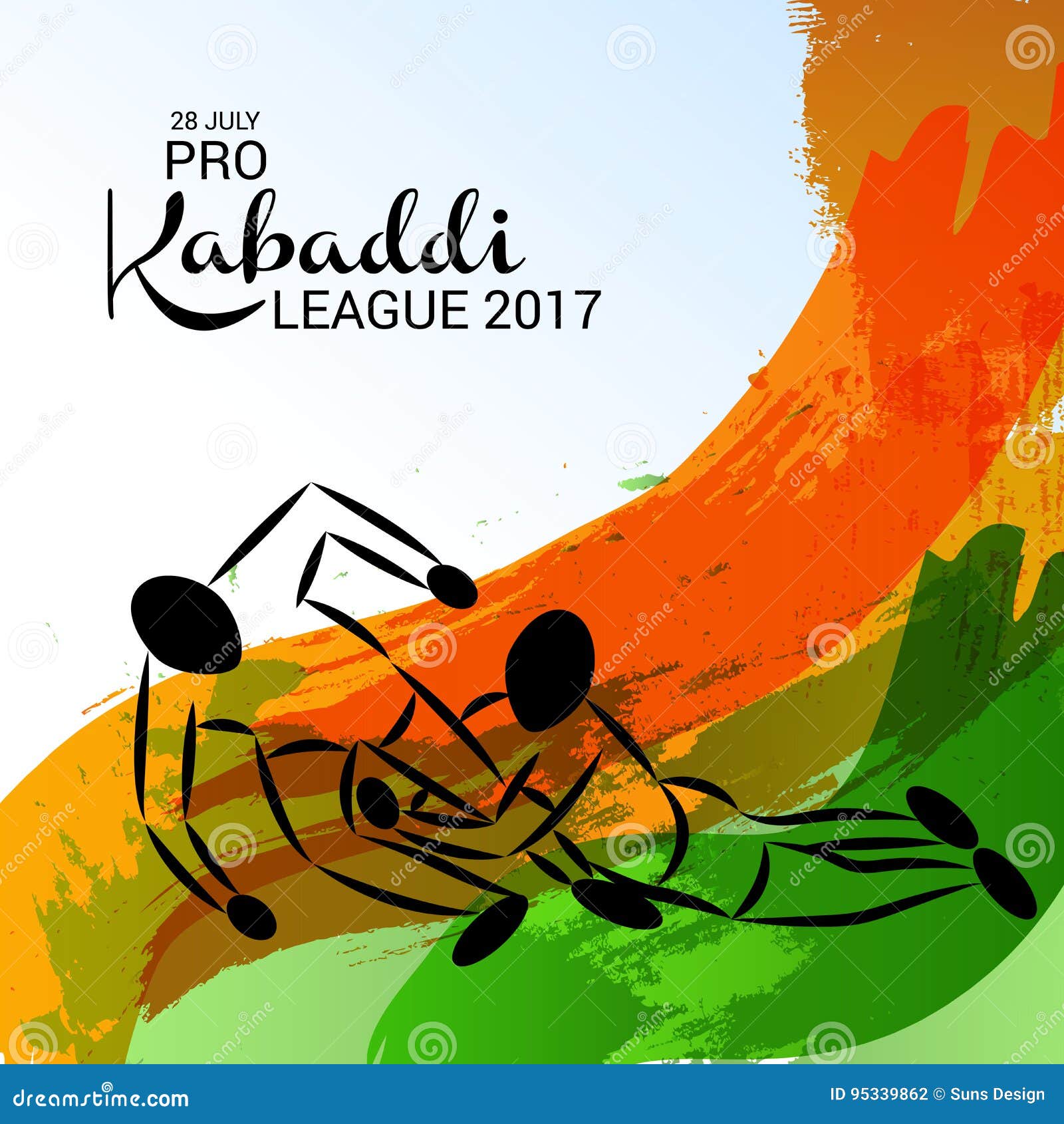 Kabaddi. stock illustration. Illustration of player, text - 95339862