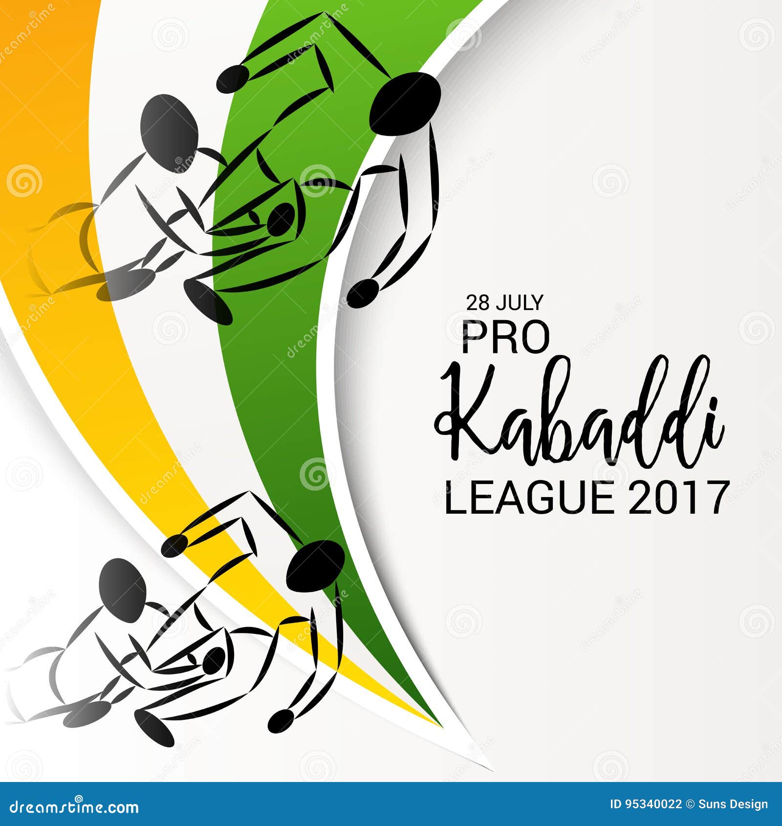 Kabaddi. stock illustration. Illustration of match, india - 95340022