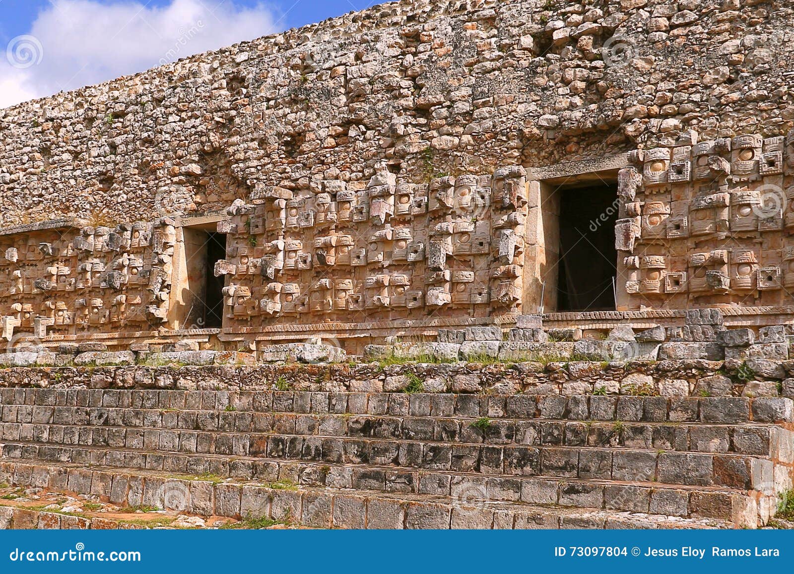 mayan pyramids of kabah in yucatan, mexico. iii