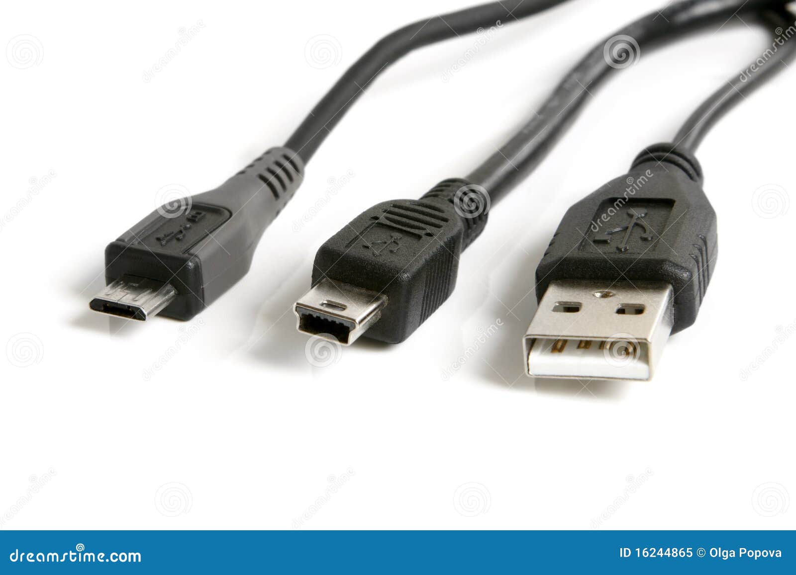 Kabels USB, Mini-USB En Stock - Image of mini: 16244865