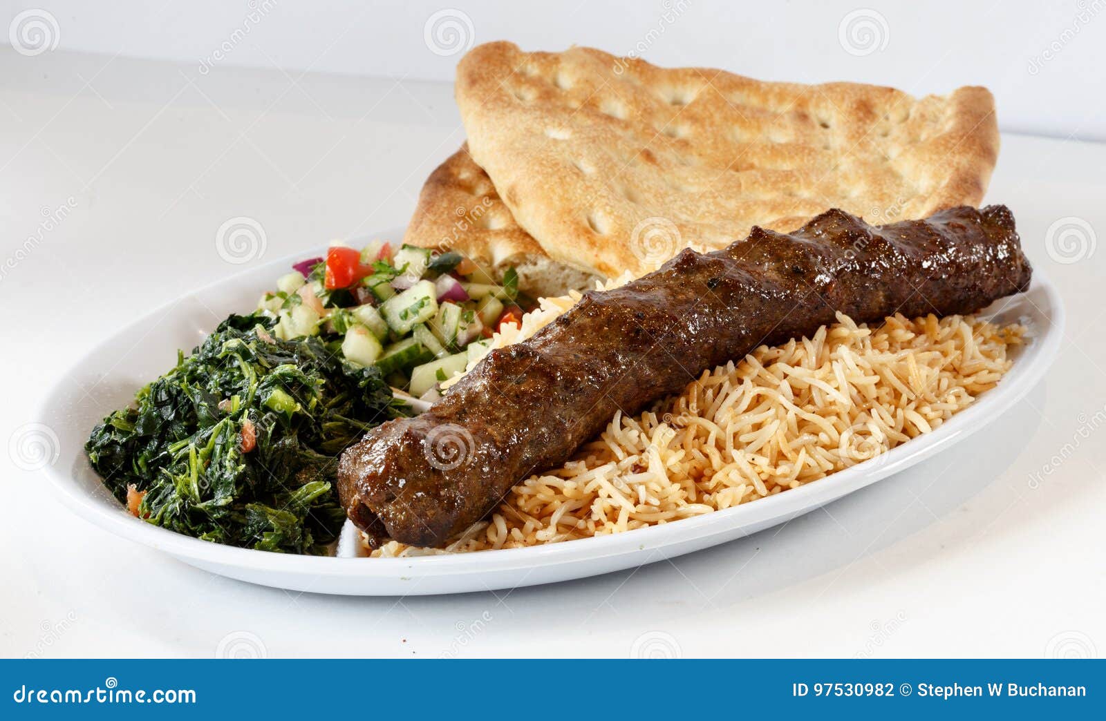 Kabob dinner stock photo. Image of sikh, dinner, plate 97530982