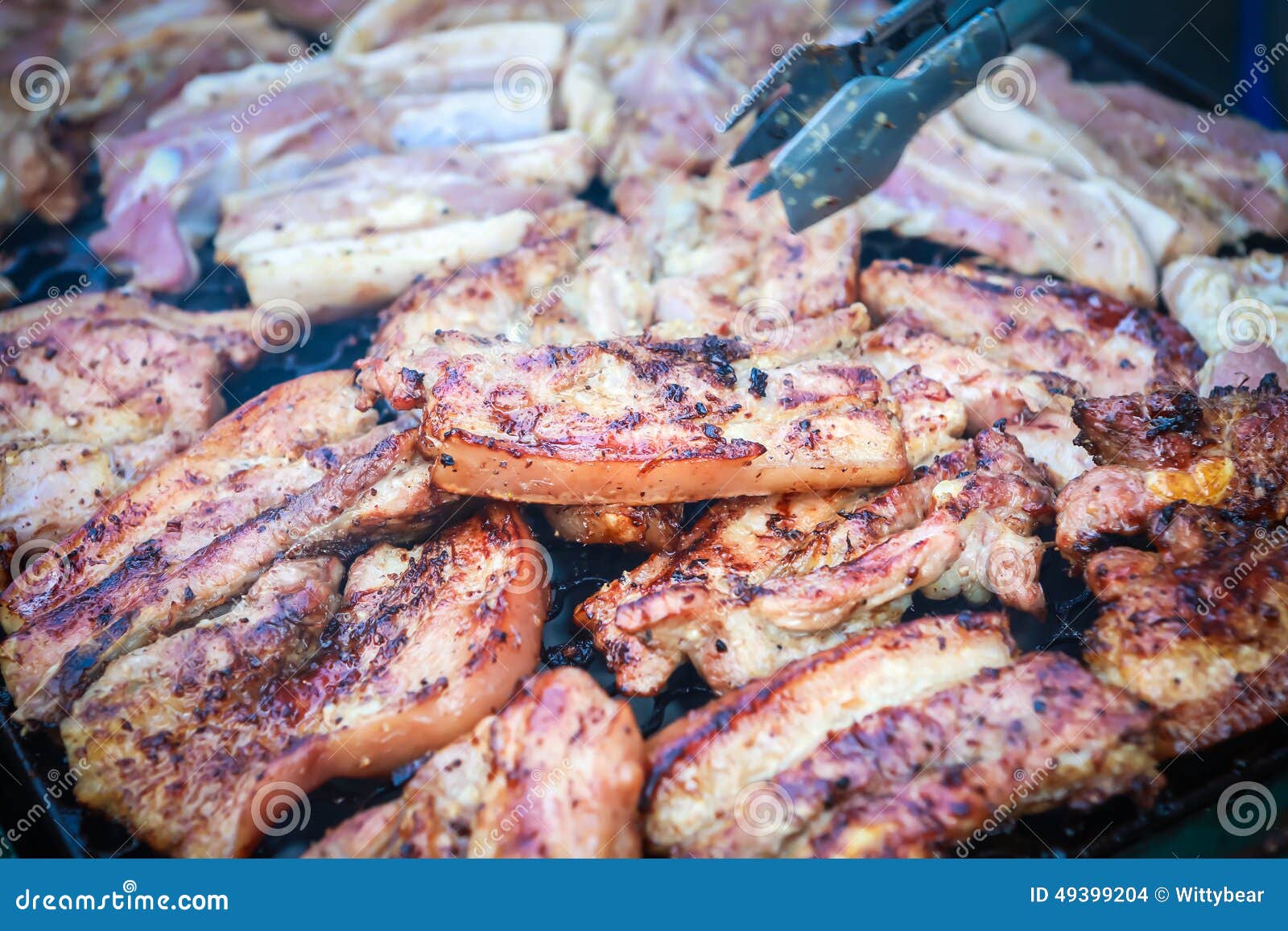 Kabob pork grill stock photo. Image of kabob, cooking 49399204