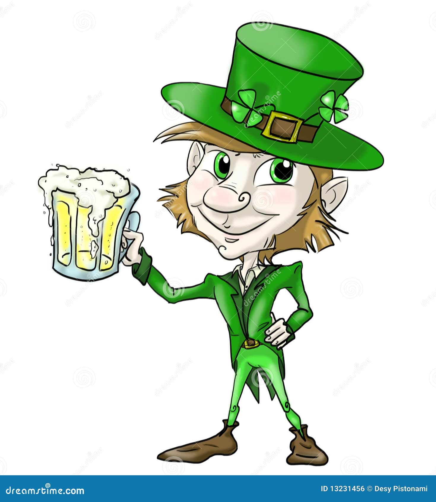 Kabouter Met Bier Stock Foto. Illustration Of Sinaasappel - 13231456
