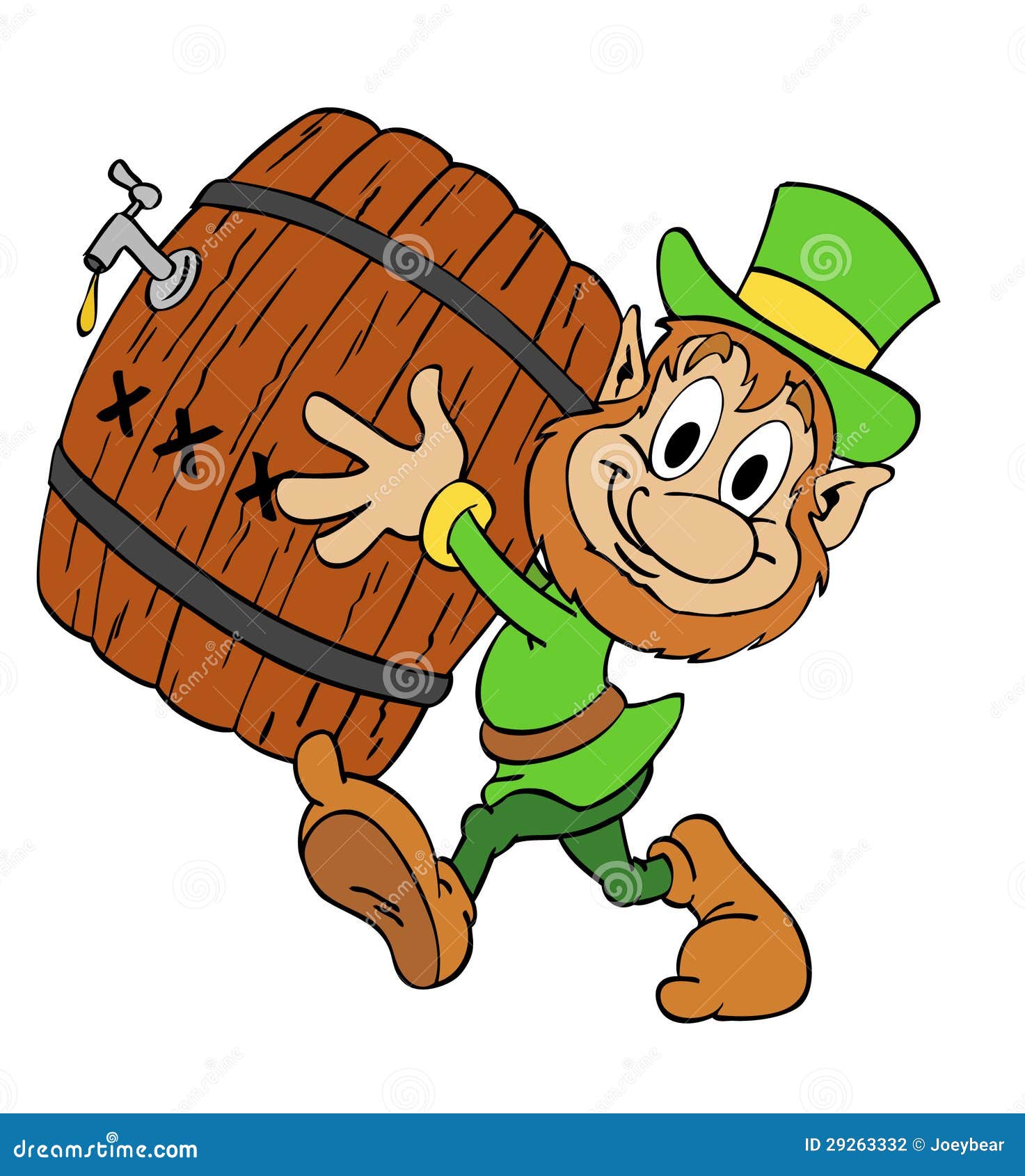Kabouter Met Bier Vector Illustratie. Illustration Of Bier - 29263332
