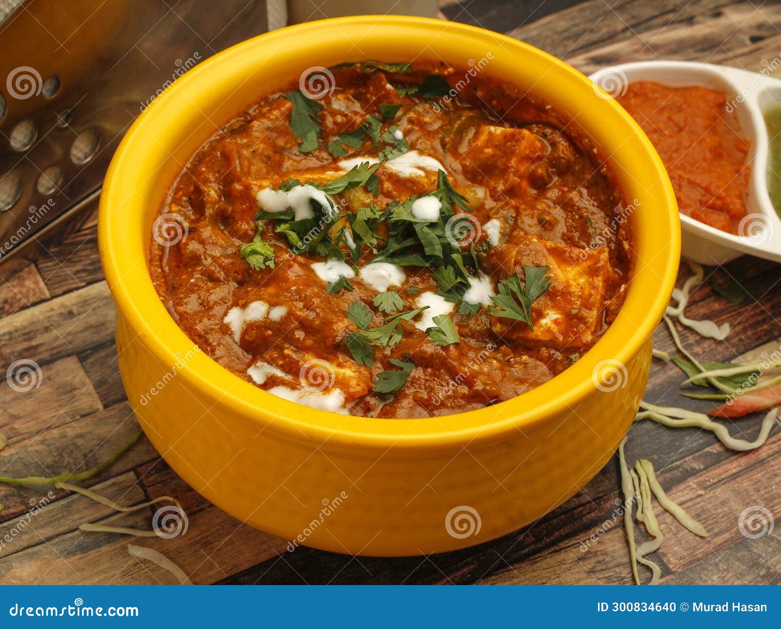 Kadai Paneer stock photo. Image of salad, curry, soup 300834640