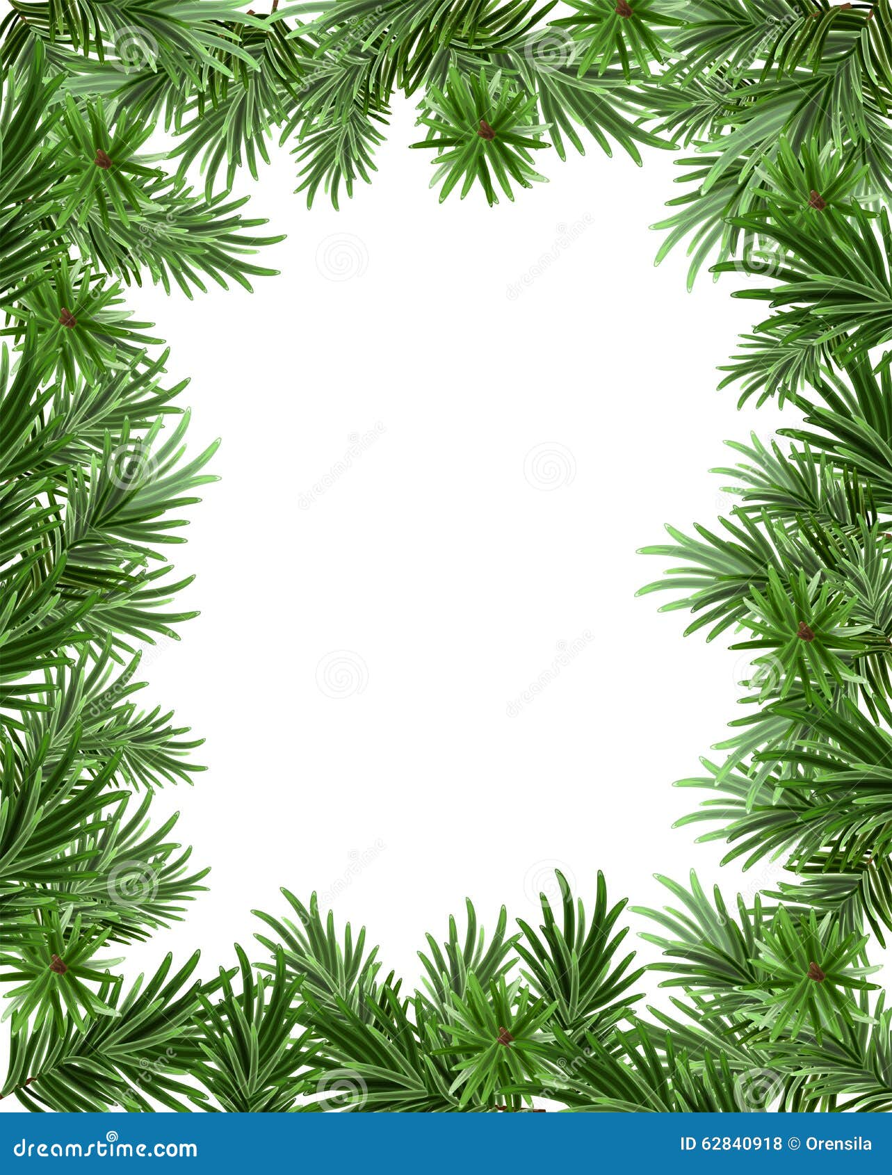 Kader Van Spartakken Voor Kerstkaart De Kaartmalplaatje Van De Groet Vector Illustratie - Illustration Of Versiering, Sparren: 62840918