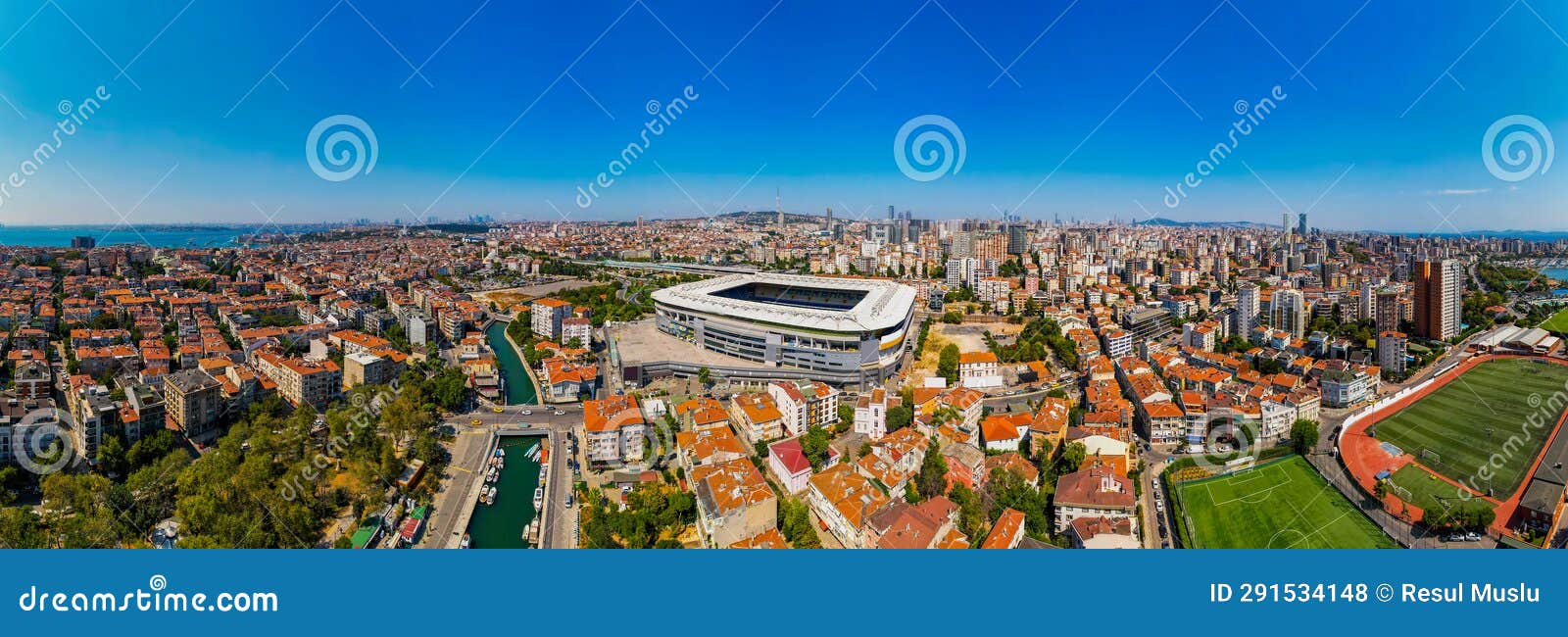 kadikoy panoramic view. istanbul, turkey.