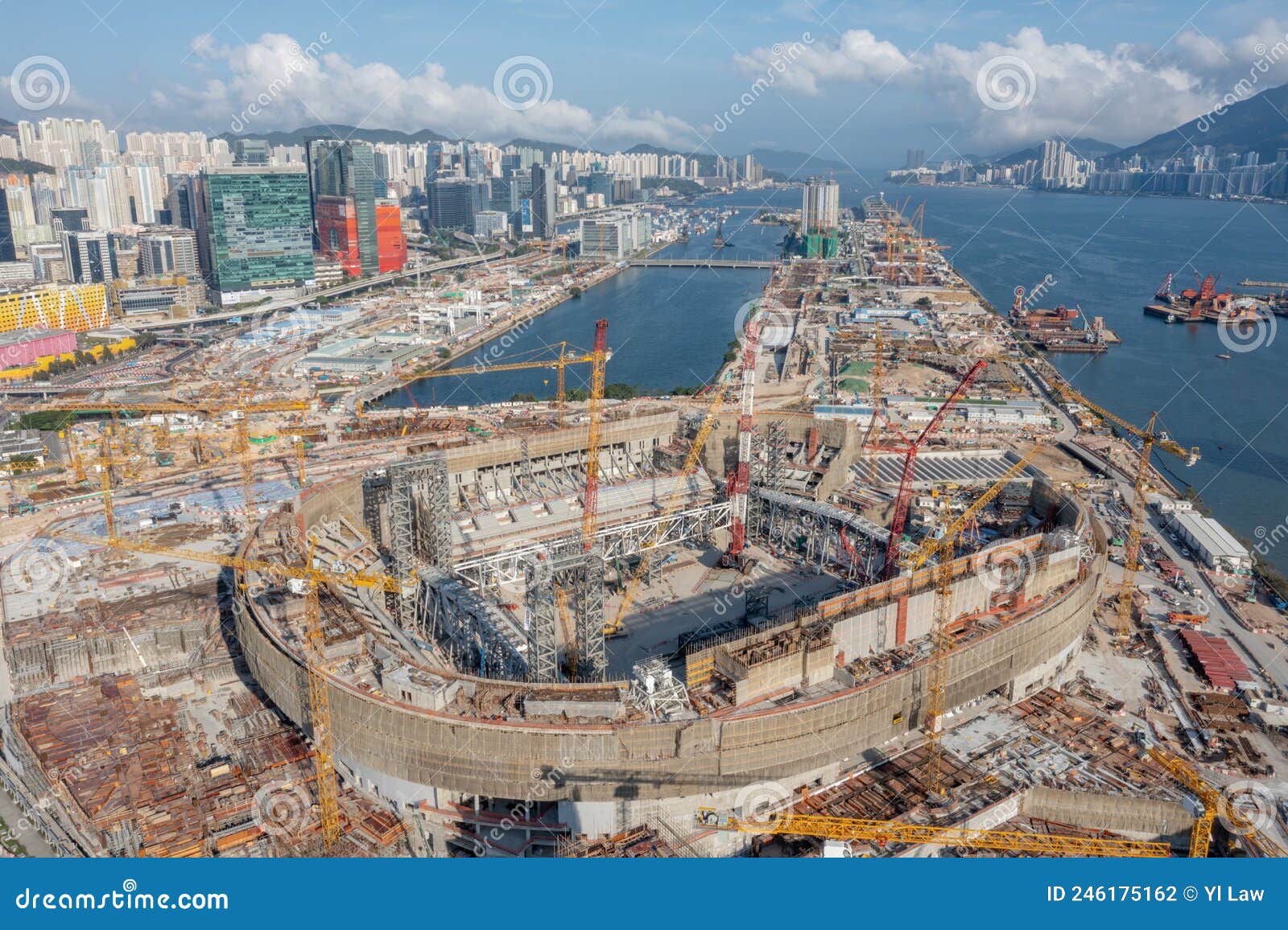 Kai Tak Sports Park is Under Construction, Construction Site 24 April 