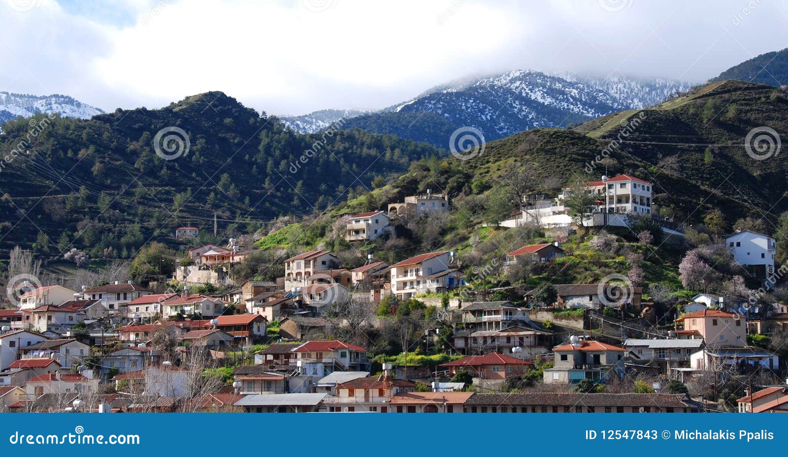 Kakopetria Mountain Village Troodos Cyprus Stock Image Image of