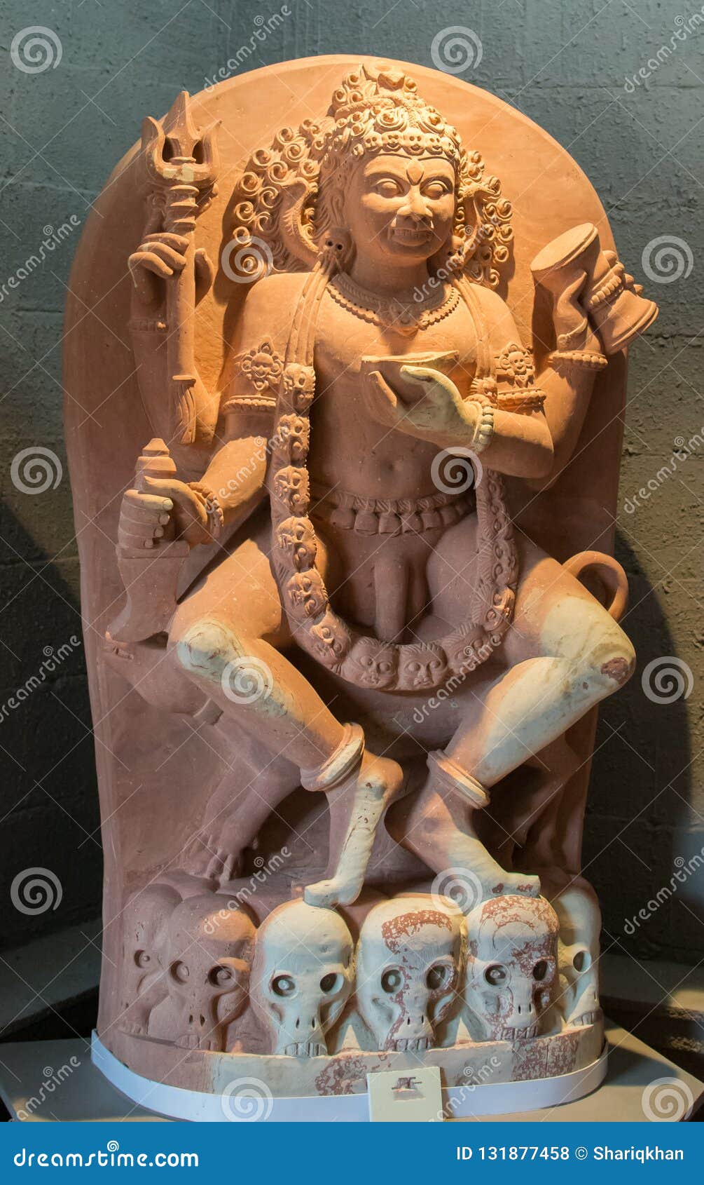 Kal Bhairava Stone Carved Idol Stock Photo - Image of carved, hindu:  131877458