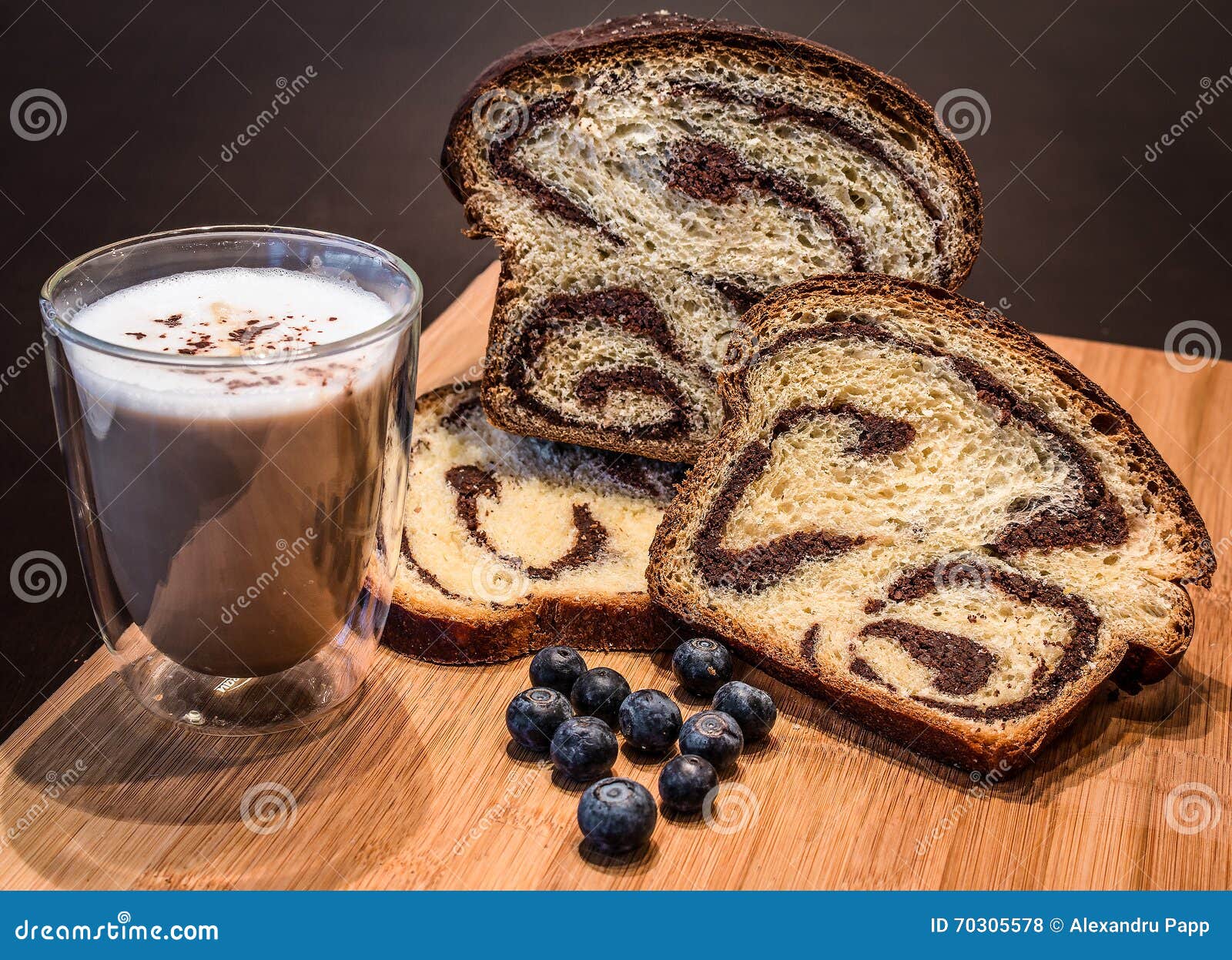 kalacs - hungarian sweet bread with nuts