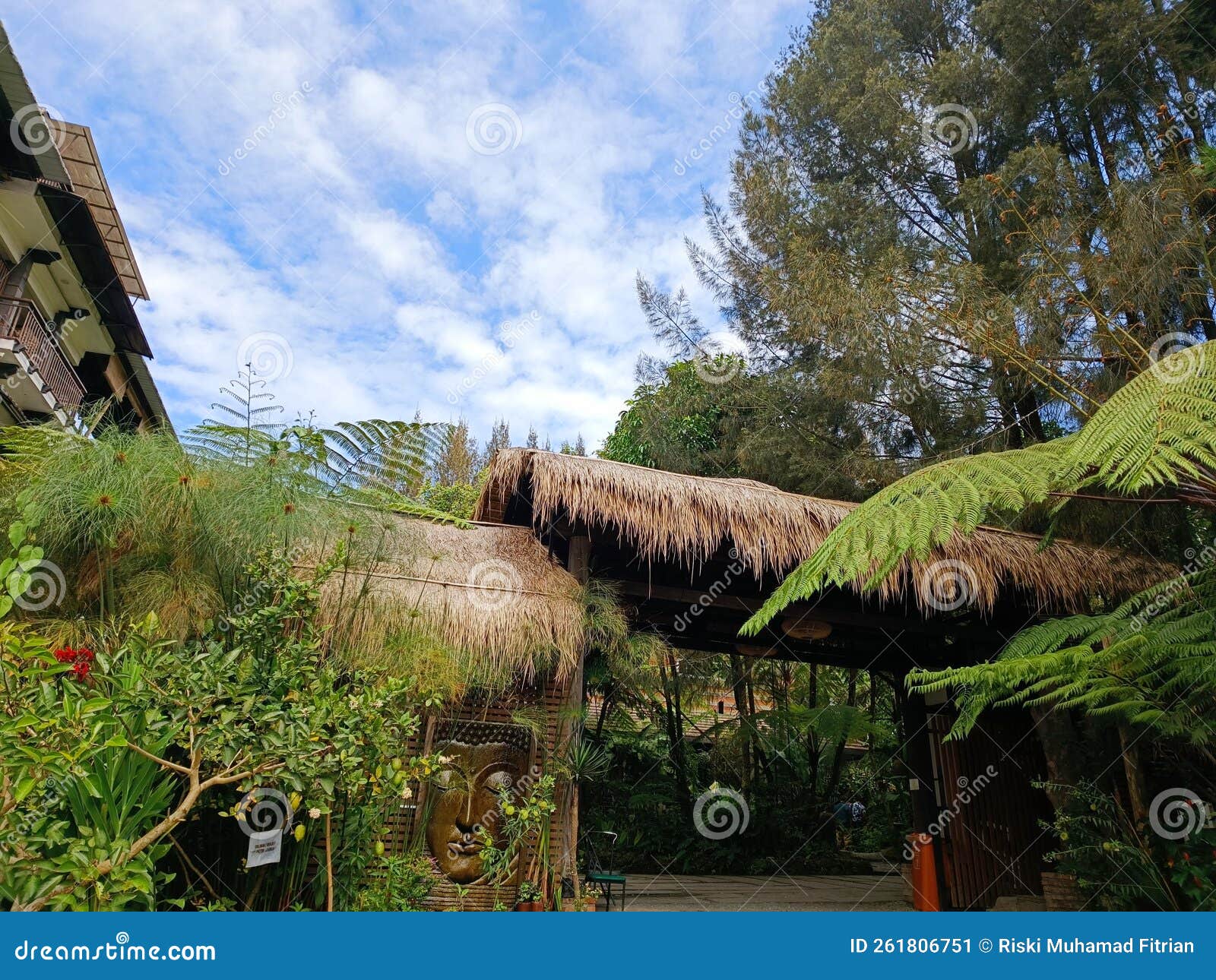 Kalang Ulu Hotel Berastagi stock image. Image of cloud 261806751