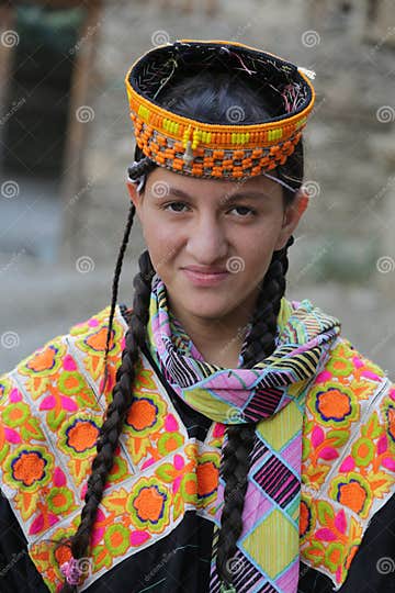 Kalash Girl, in Chitral, Pakistan Editorial Photography - Image of ...