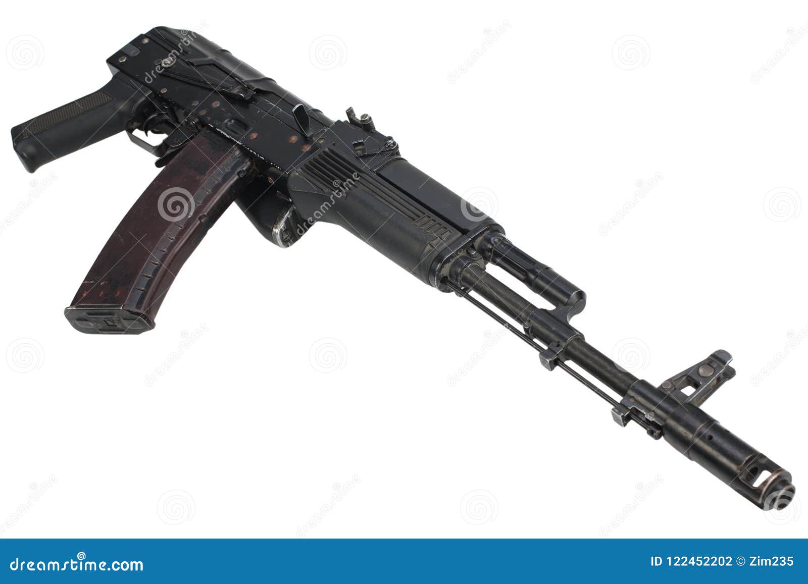 Kalashnikov AK 74M Assault Rifle Stock Photo - Image of steel, soviet:  122452202, image size:1600x1157