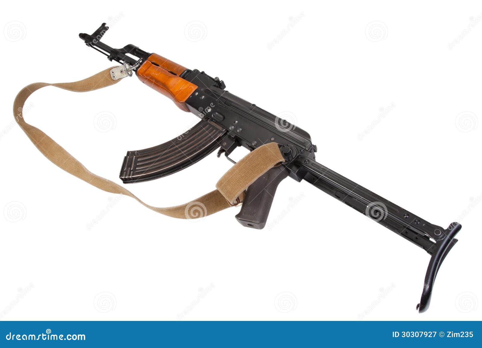 kalashnikov ak47 with silencer