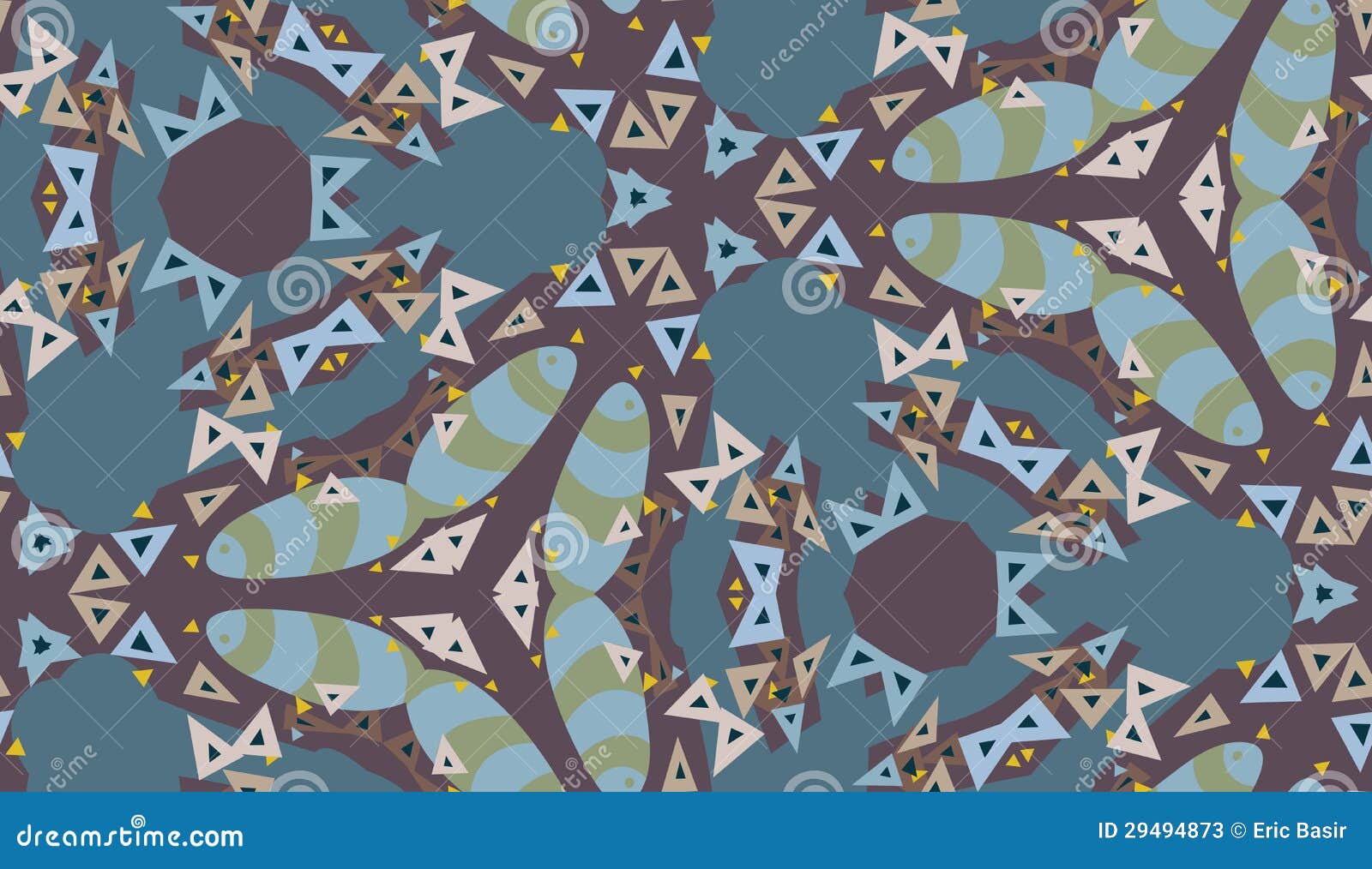 Kaleidescope Triangle Pattern Stock Vector Illustration of clip