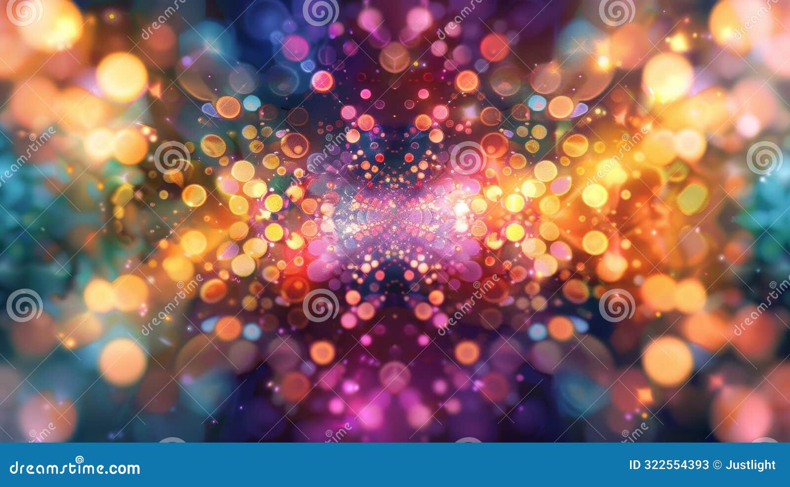 a kaleidoscope of colors and s representing the quantum foam theorized to make up the fabric of our universe